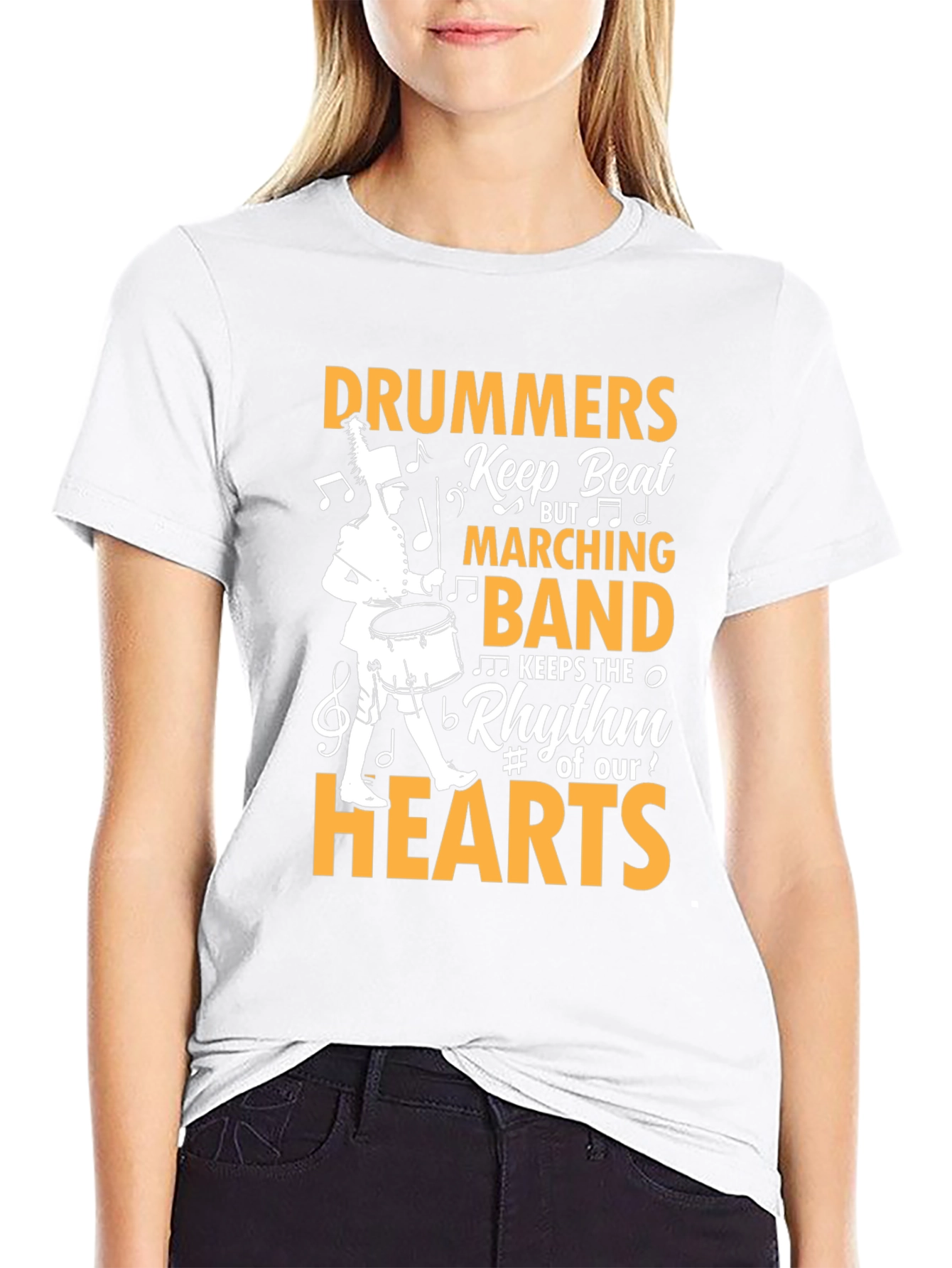 Drummers Heartbeat T-Shirt - Marching Band Apparel