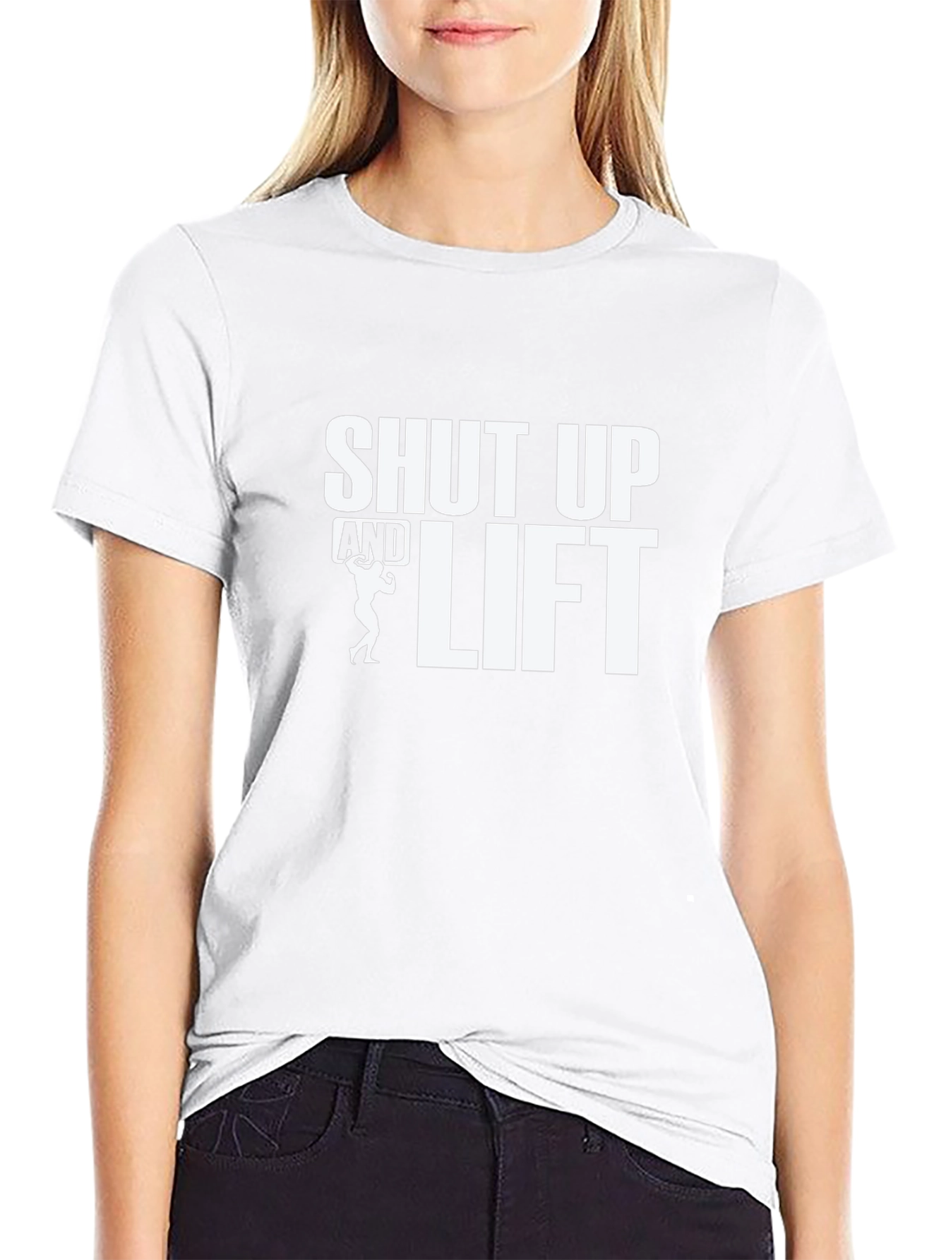 Shut Up and Lift Black Graphic Tee