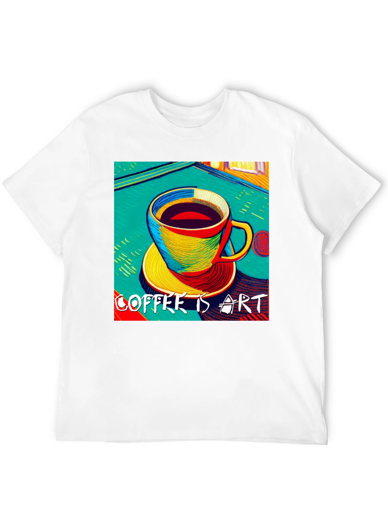 Coffee is Art Graphic Tee - Black