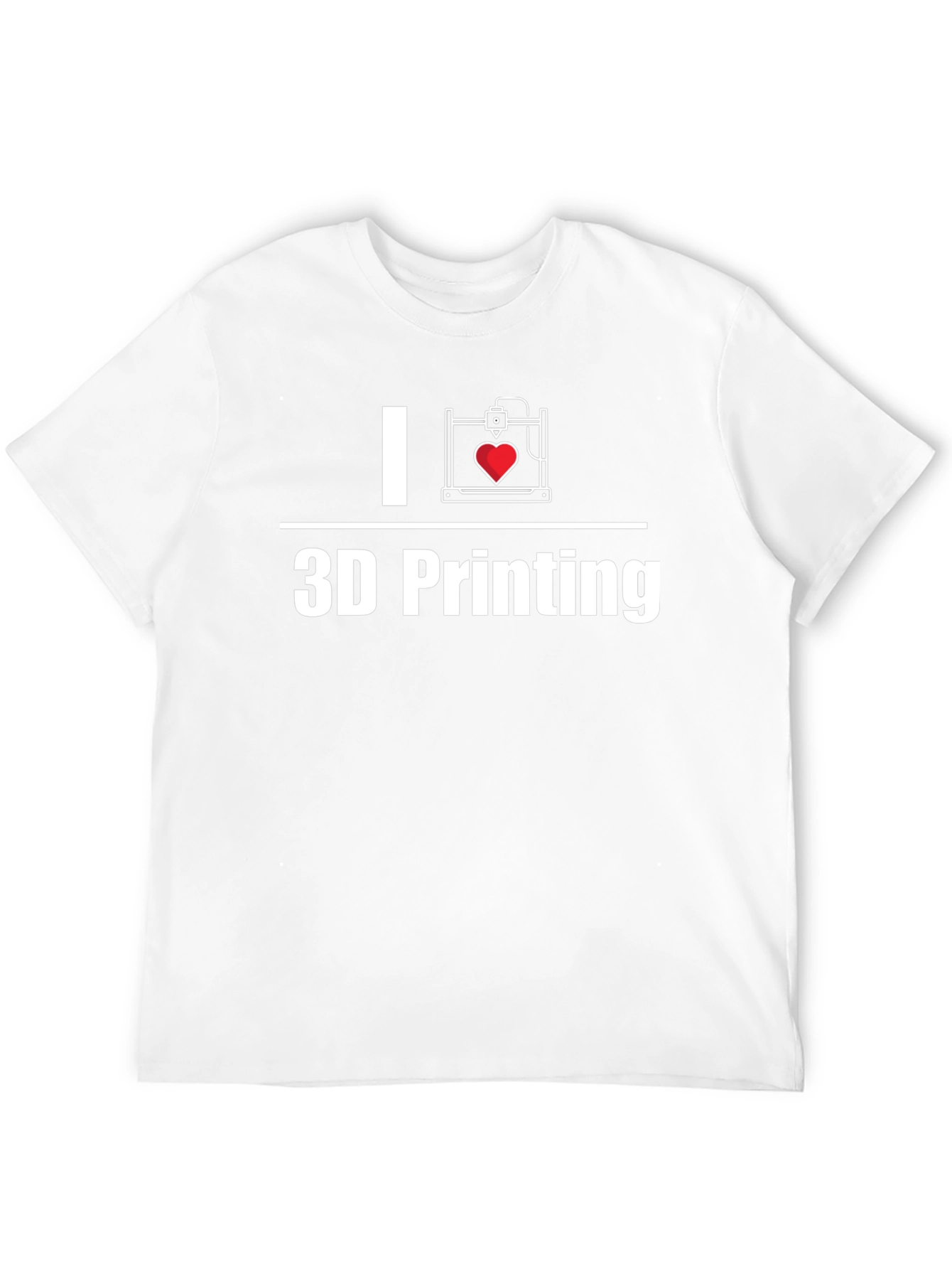 I Love 3D Printing - Black T-Shirt