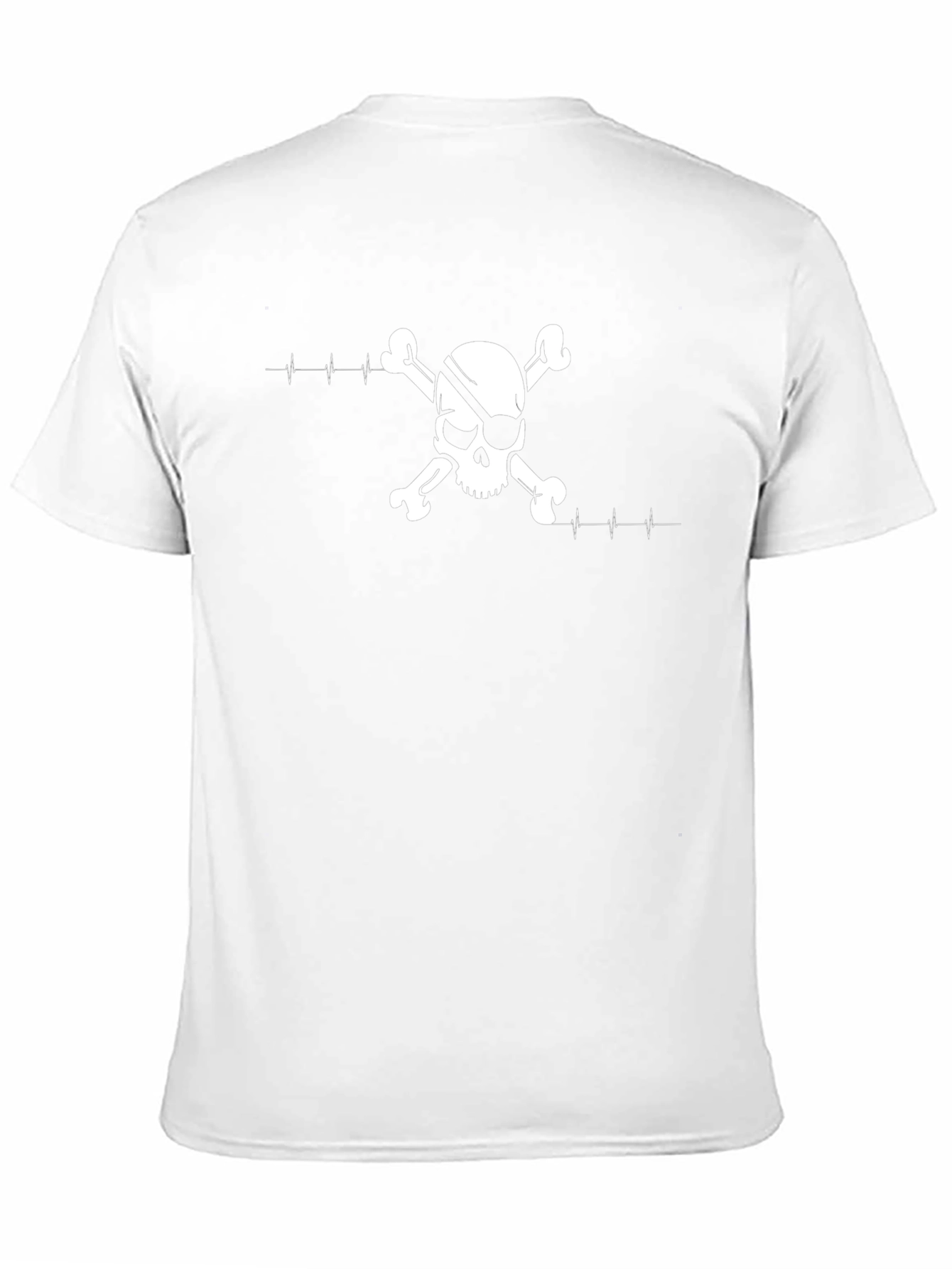 Skull & Crossbones ECG Black T-Shirt