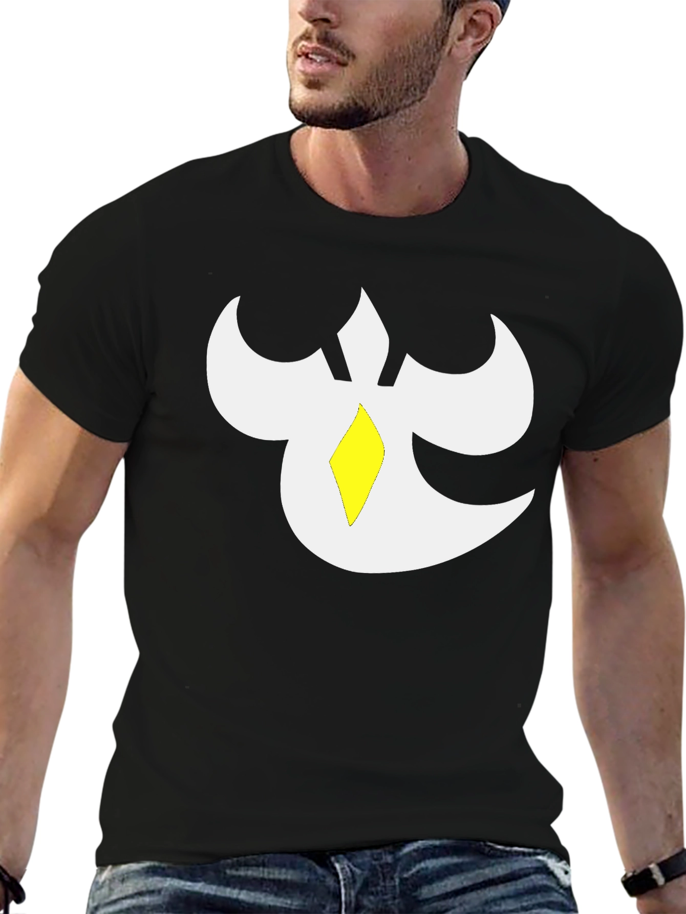 Abstract Graphic Black T-Shirt