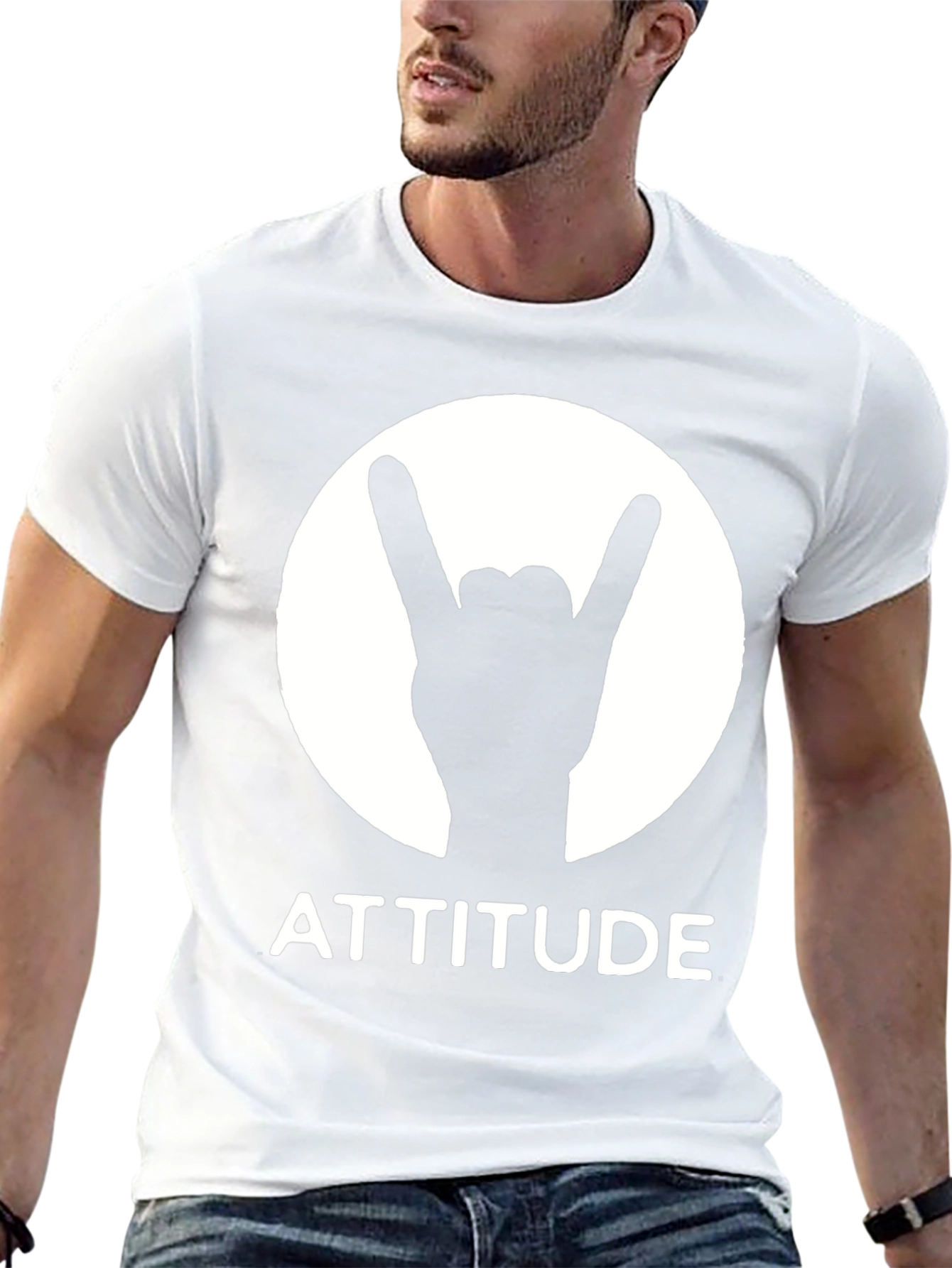 Attitude Rock On T-Shirt - Cool Graphic Tee