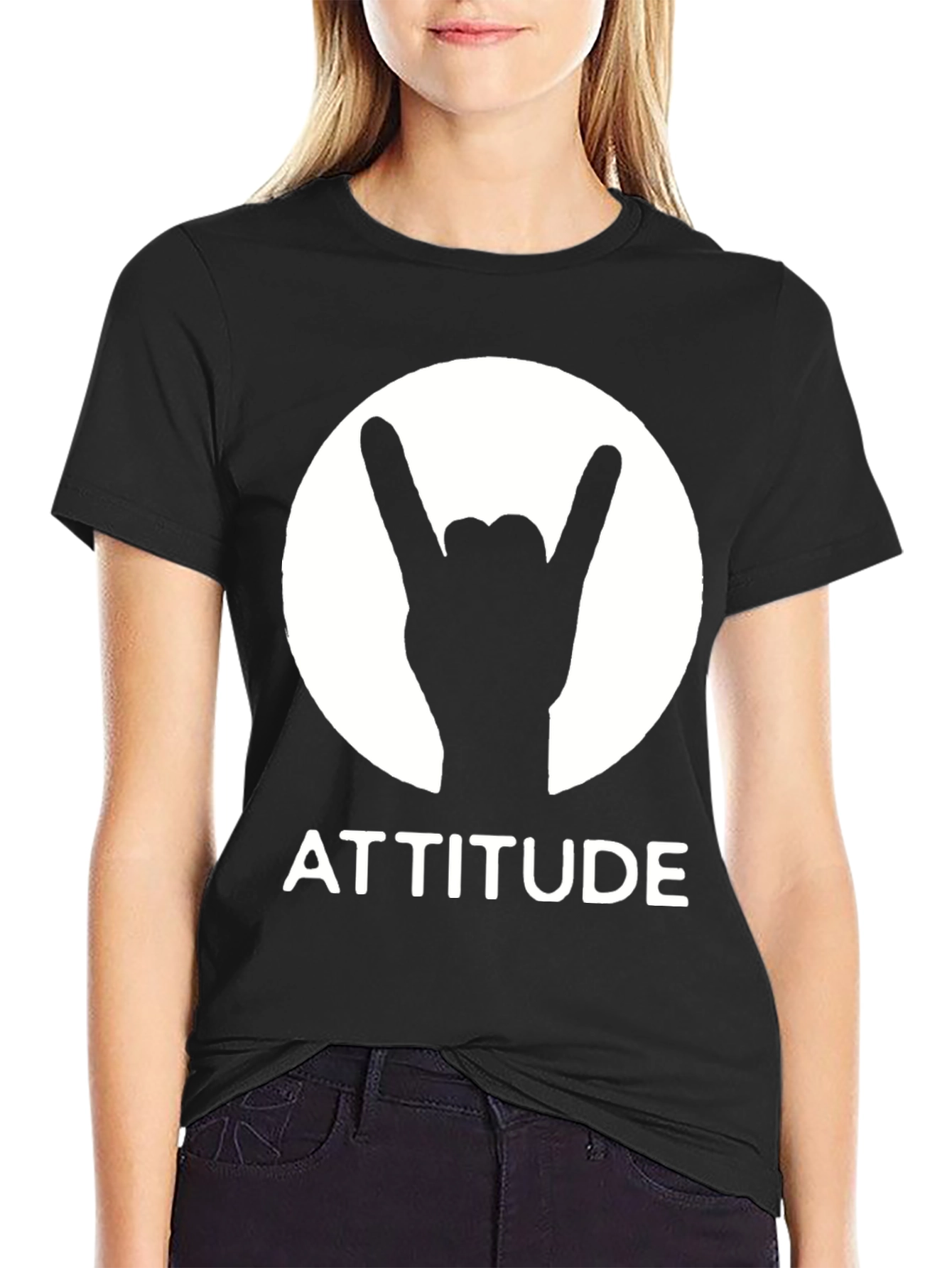 Attitude Rock On T-Shirt - Cool Graphic Tee