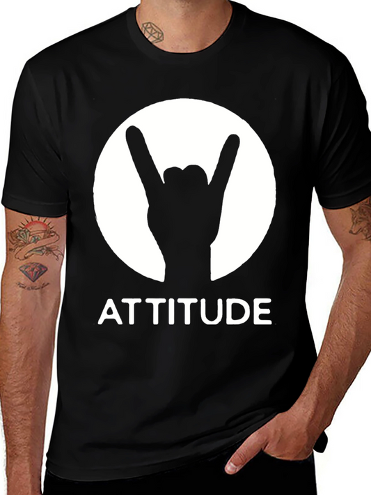 Attitude Rock On T-Shirt - Cool Graphic Tee