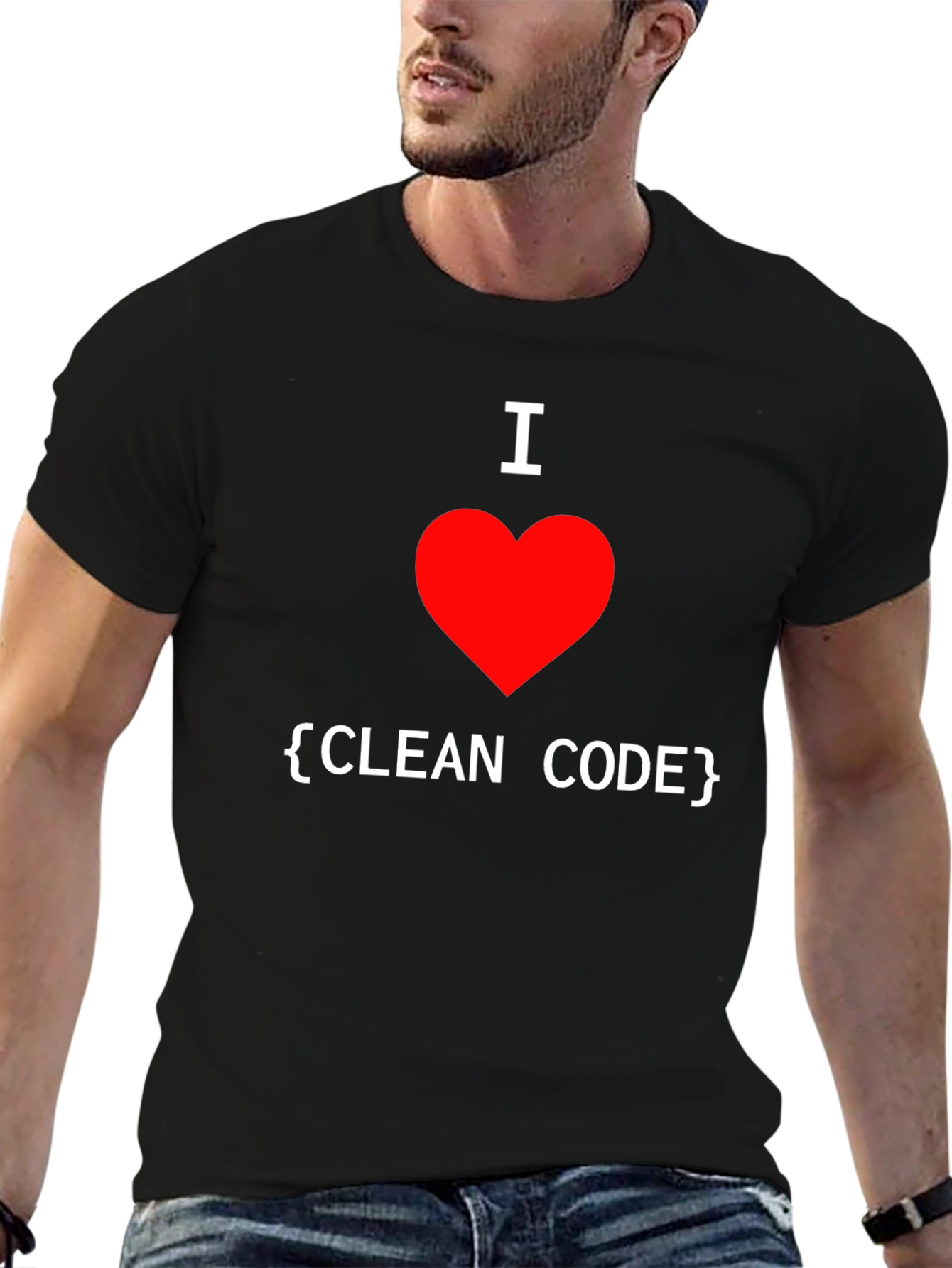 I Love Clean Code T-Shirt Programmer Gift