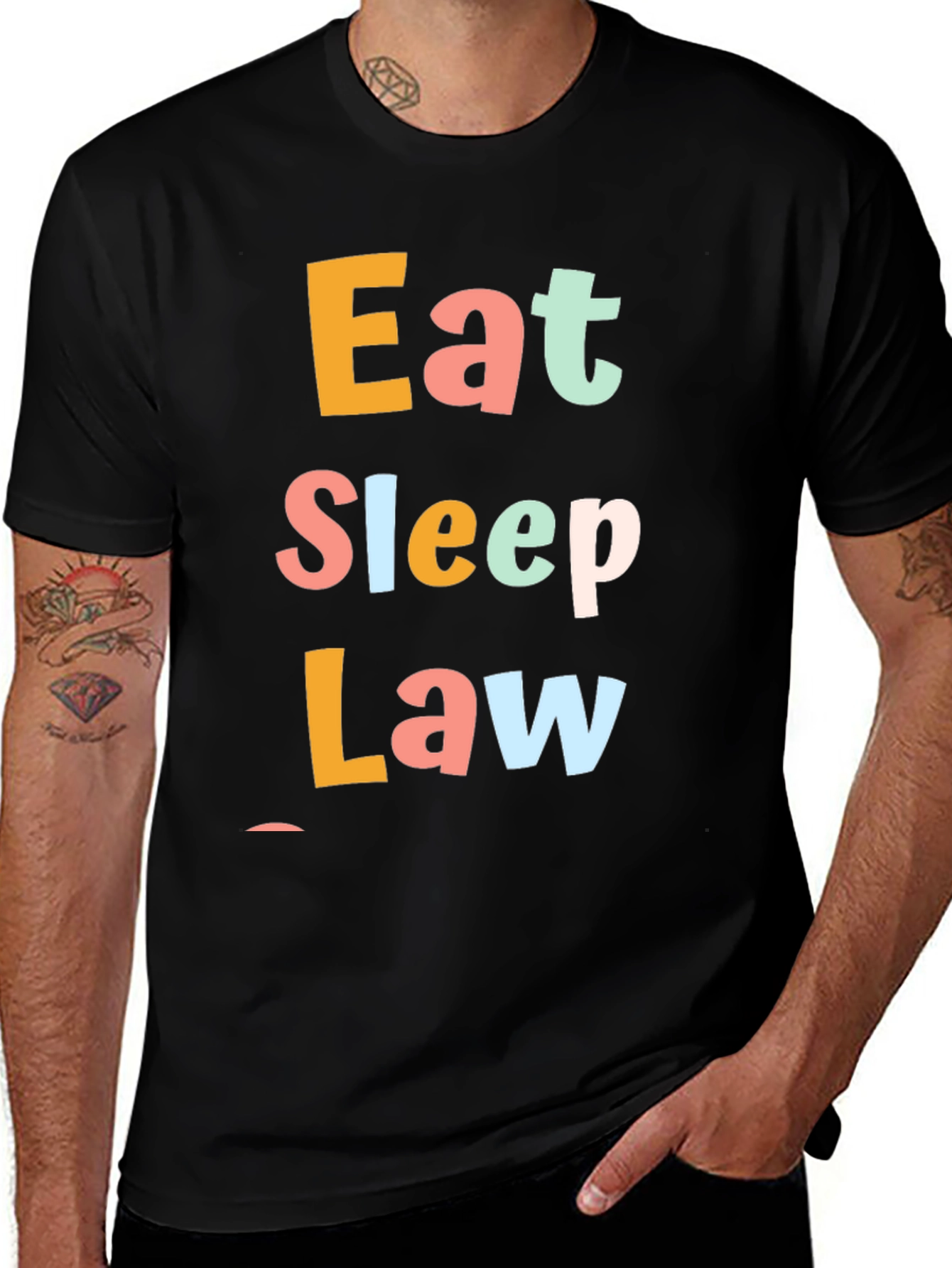 Eat Sleep Law T-Shirt - Funny Lawyer Gift