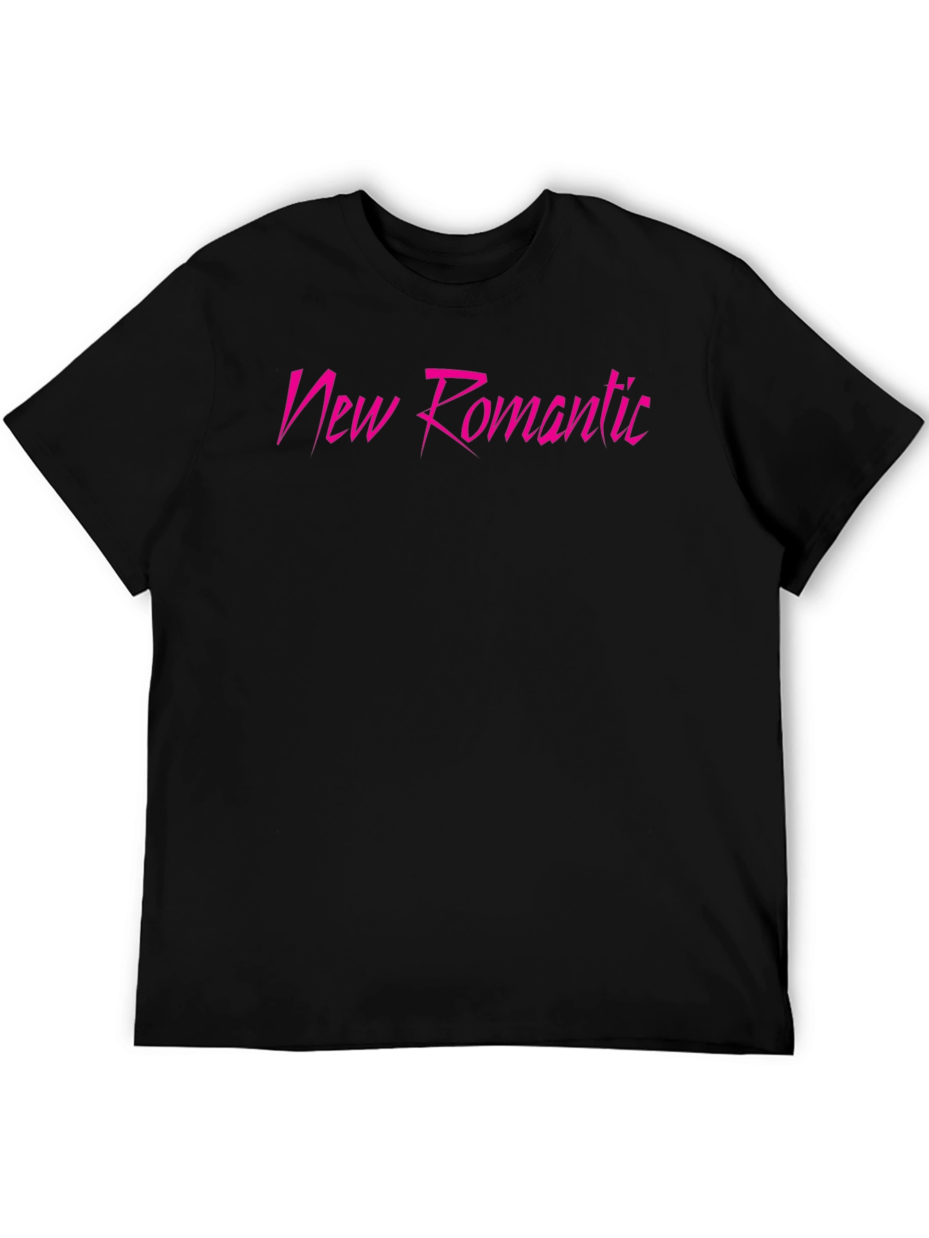 New Romantic Graphic Tee - Stylish Black T-Shirt
