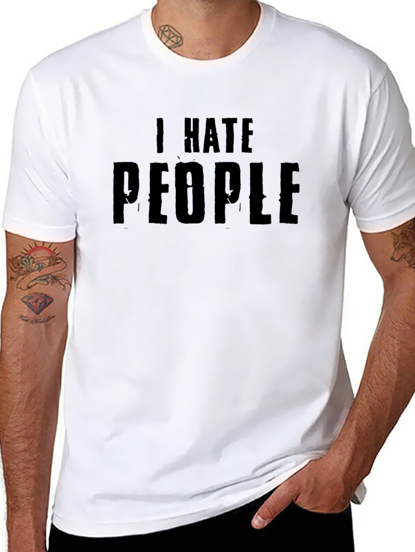 I Hate People Graphic Novelty T-Shirt
