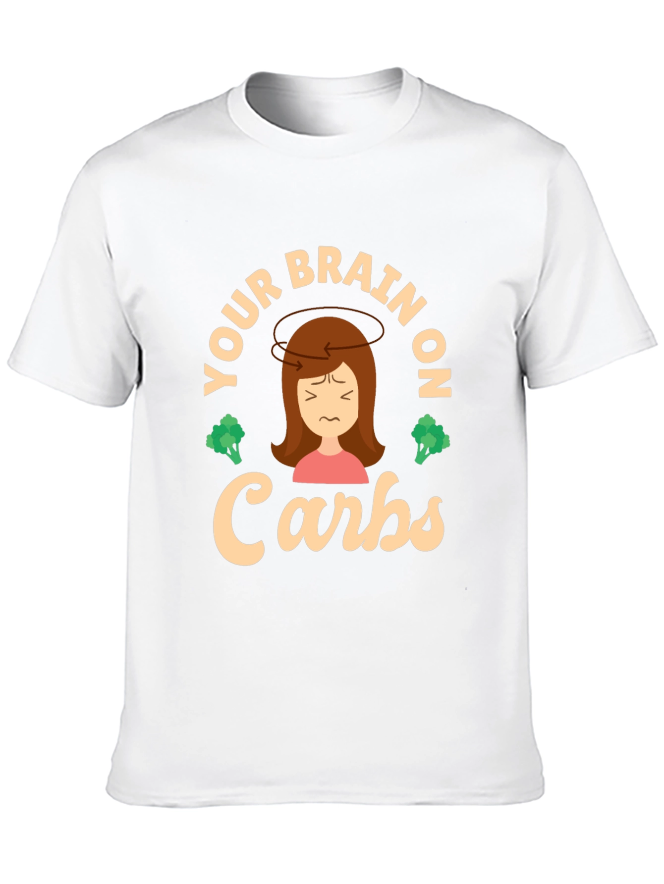 Your Brain on Carbs T-Shirt - Funny Foodie Tee