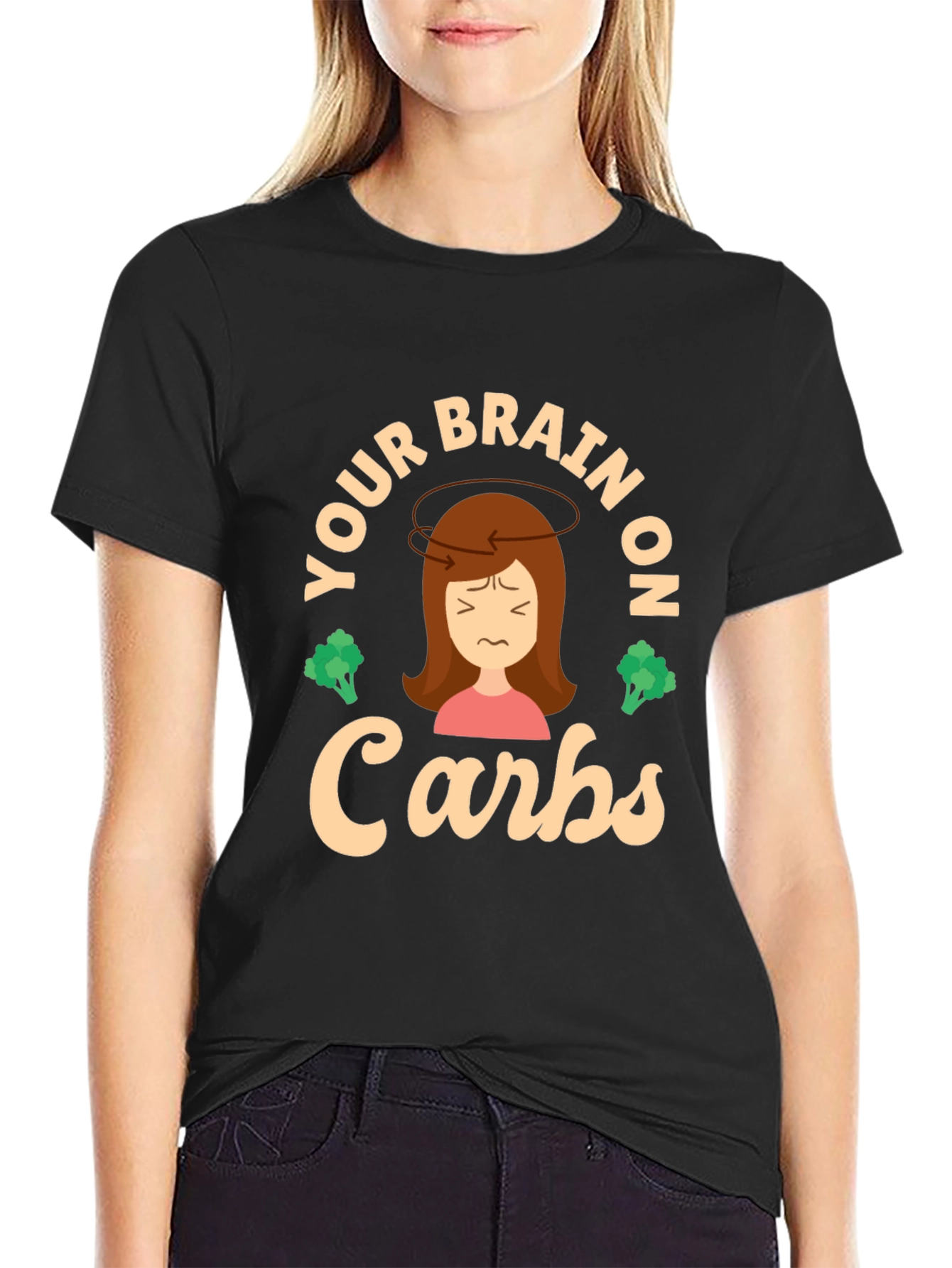 Your Brain on Carbs T-Shirt - Funny Foodie Tee