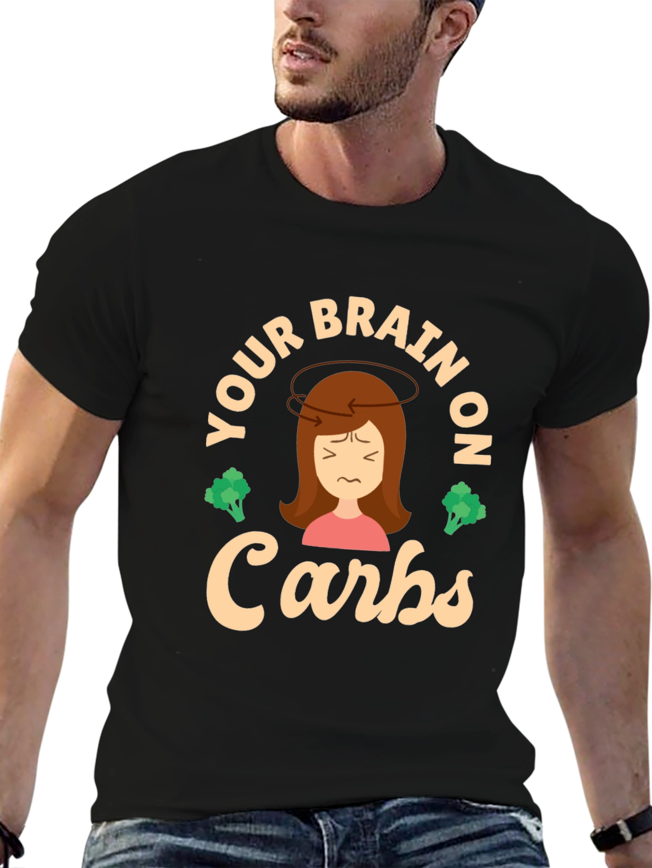 Your Brain on Carbs T-Shirt - Funny Foodie Tee