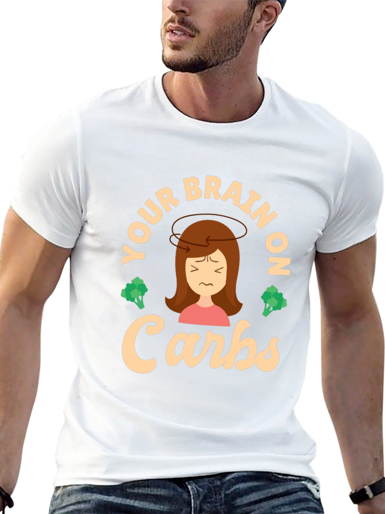 Your Brain on Carbs T-Shirt - Funny Foodie Tee