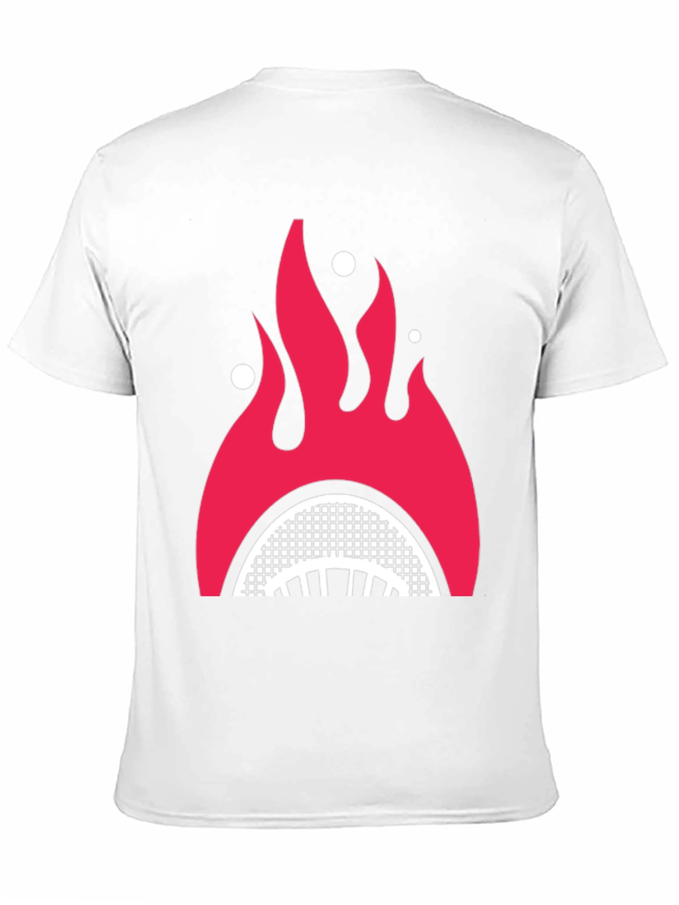Fiery Shark Mouth Graphic Tee - Bold Style