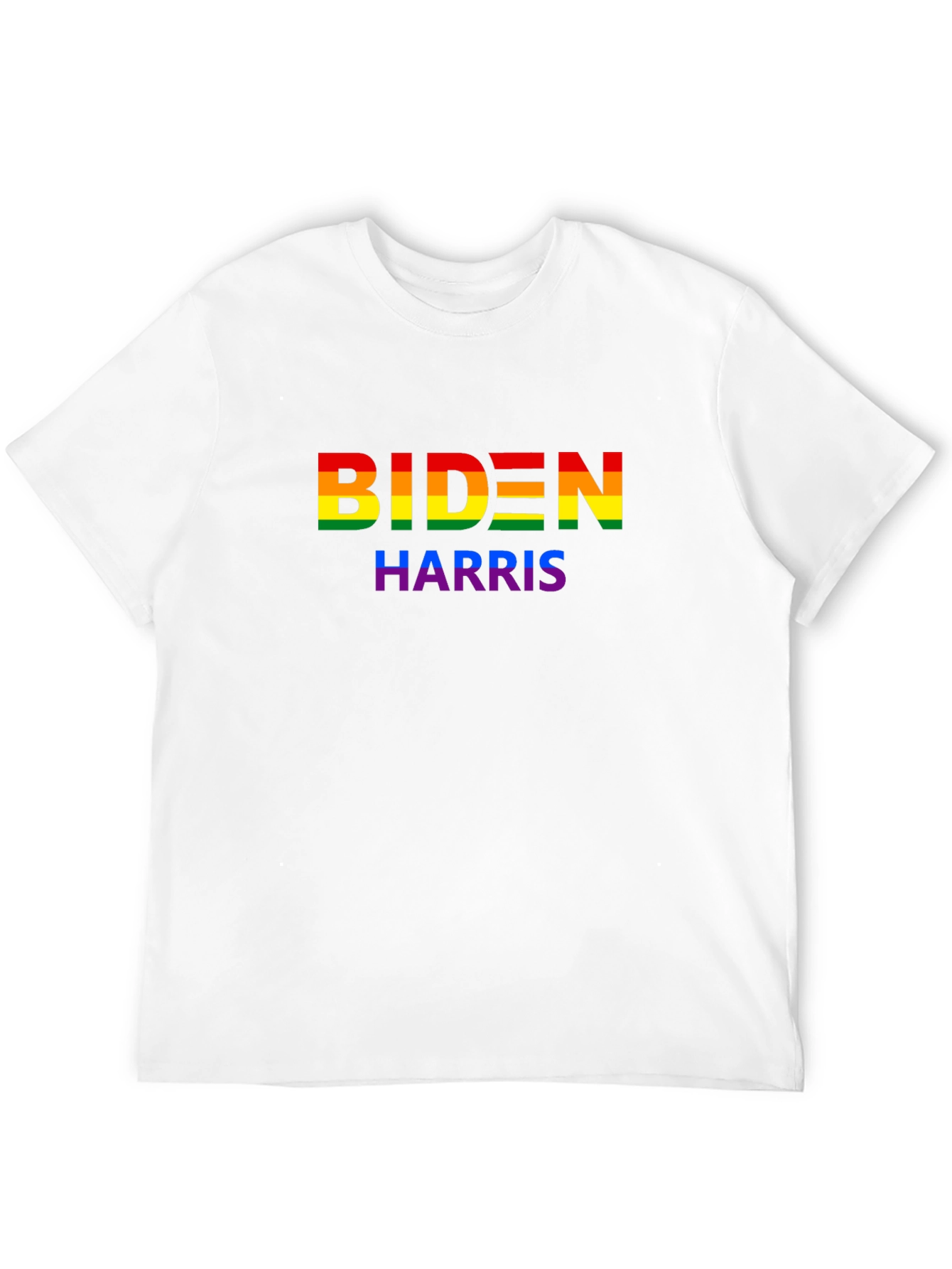 Biden Harris Pride T-Shirt - Black Cotton LGBTQ+ Apparel