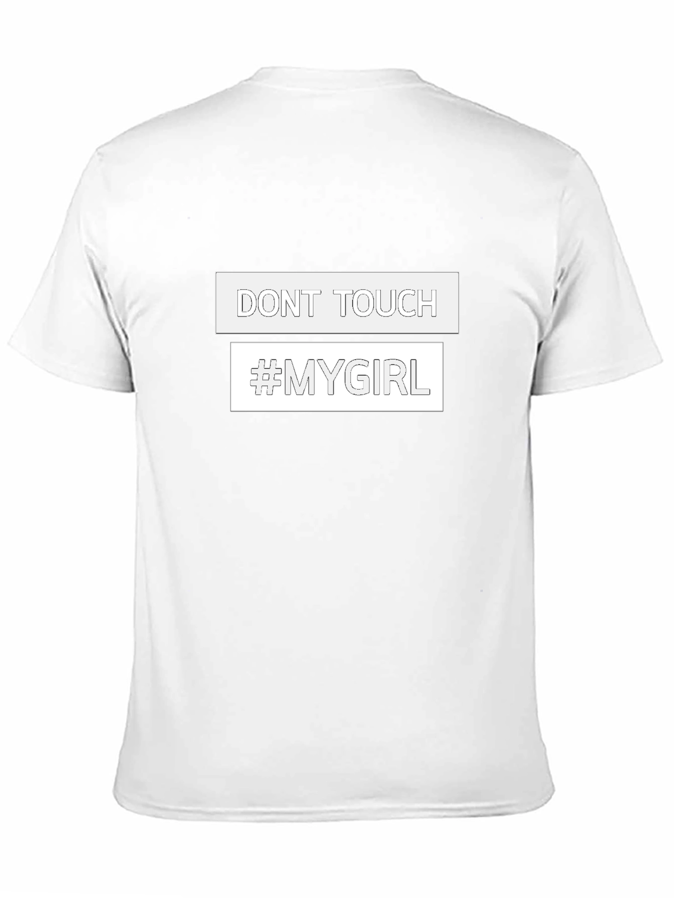 Dont Touch My Girl Graphic T-Shirt - Black