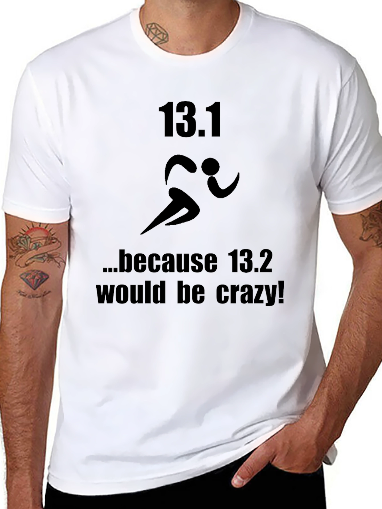 Funny 13.1 Marathon Runner T-Shirt