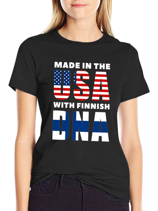 Finnish DNA USA T-Shirt Novelty Tee