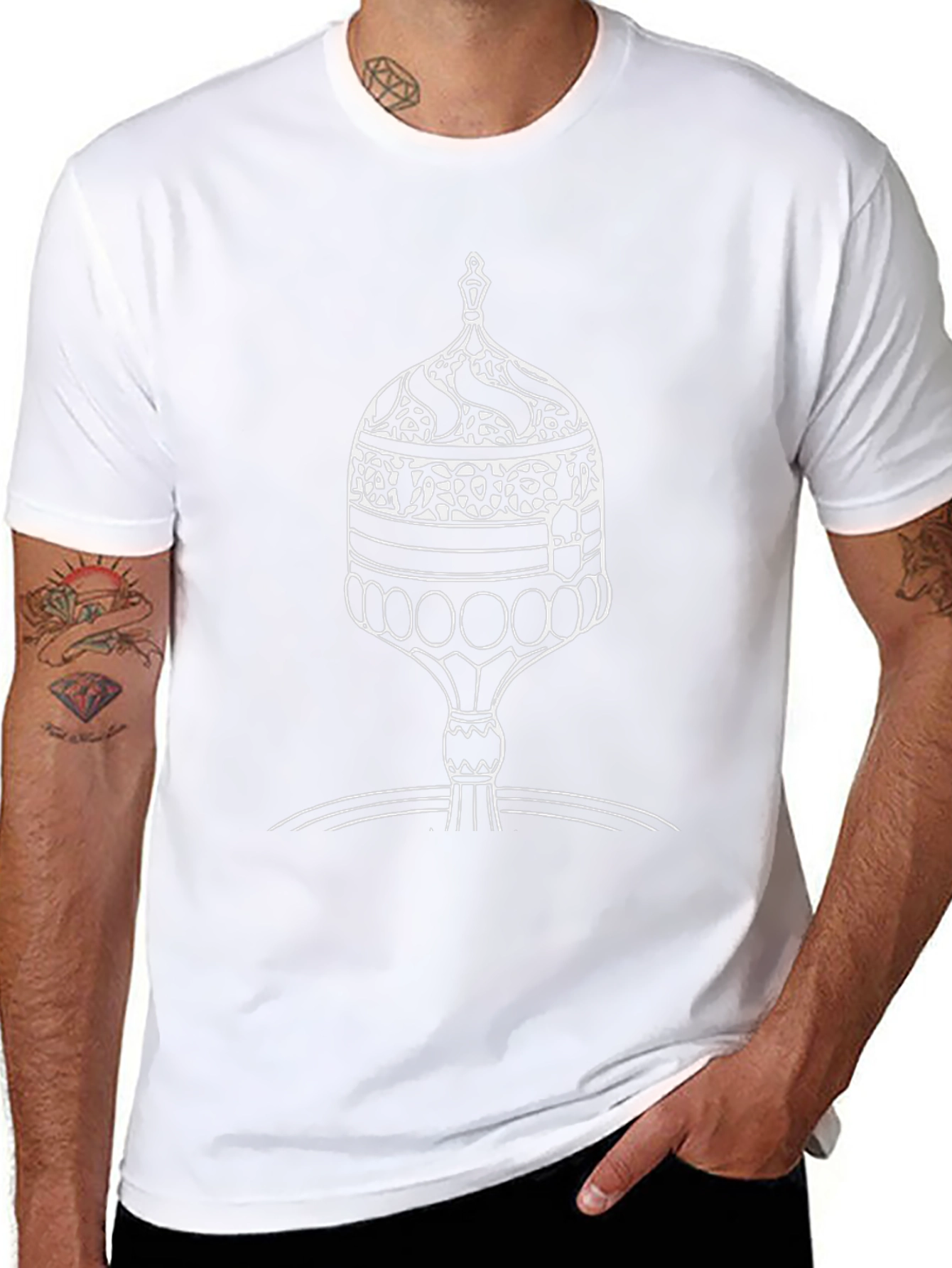 Dome Graphic Tee - Black Cotton Blend