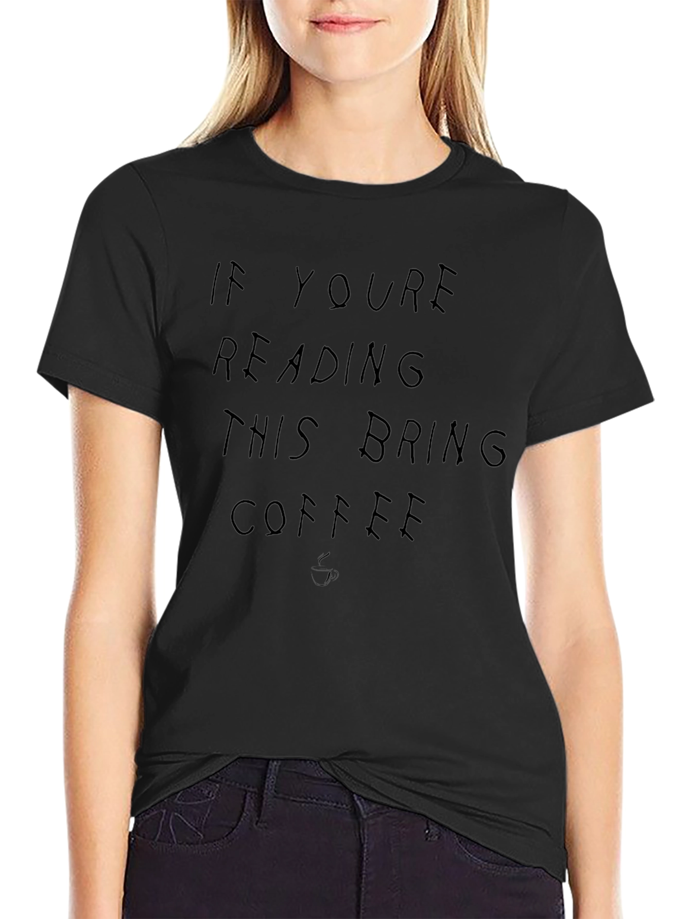 Bring Coffee Graphic Tee - Soft Cotton Blend