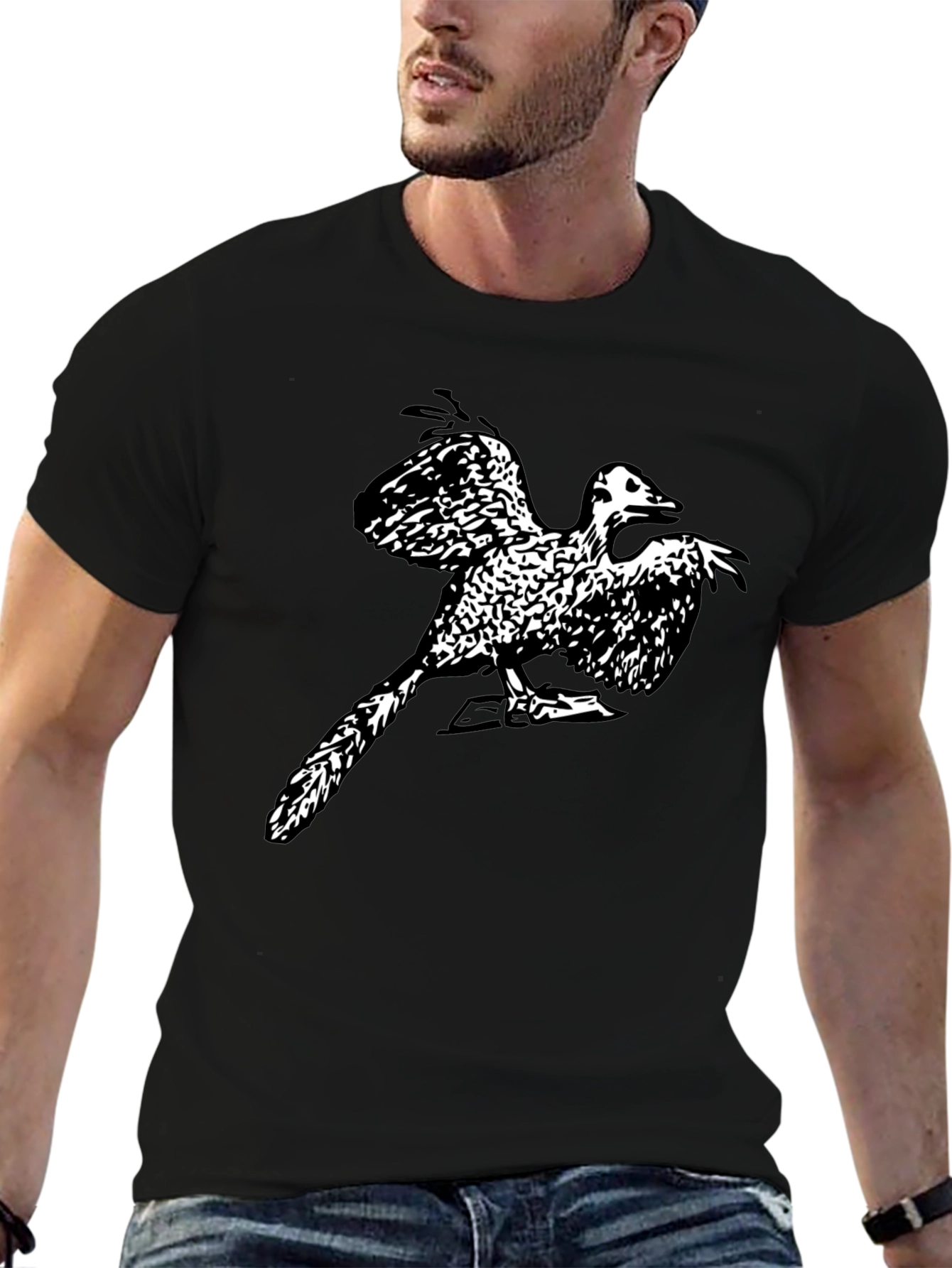 Black Archaeopteryx Graphic T-Shirt