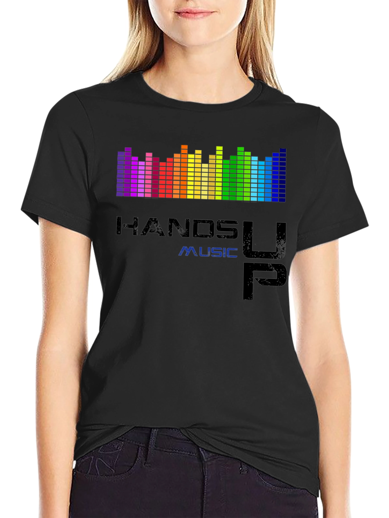 Hands Up Music Rainbow Spectrum T-Shirt