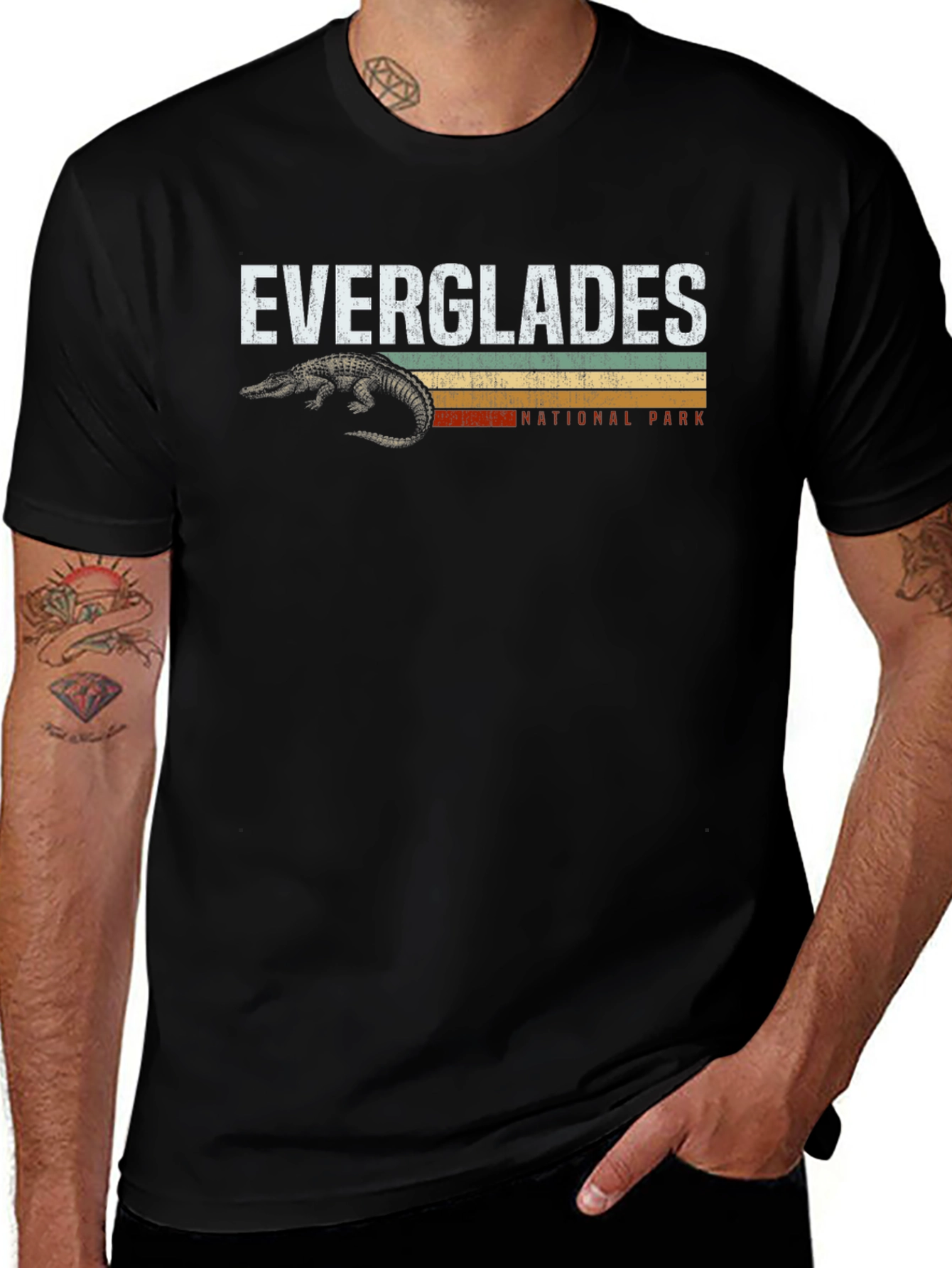 Everglades National Park T-Shirt - Retro Alligator Tee