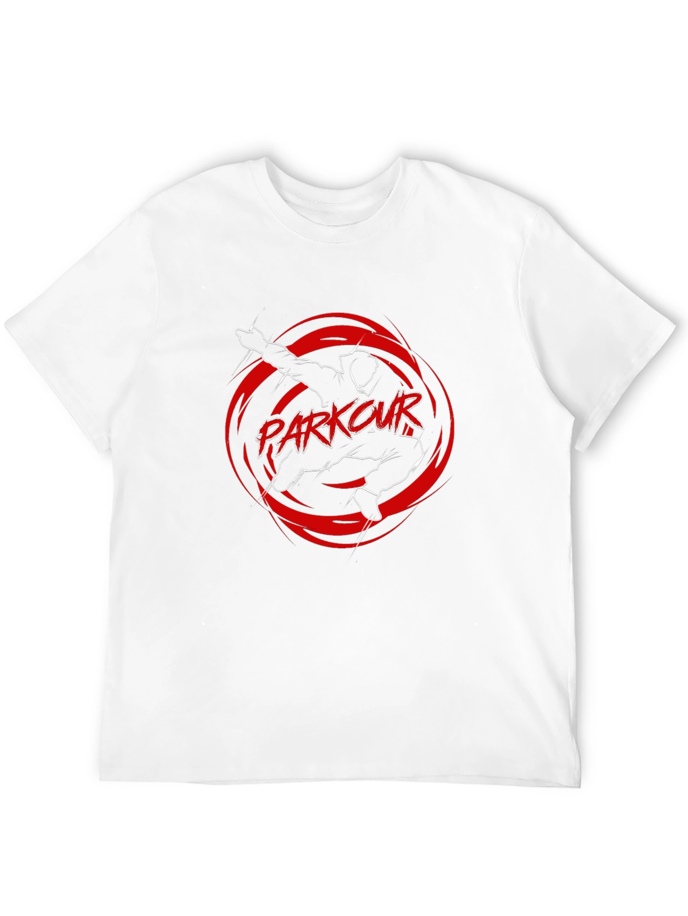 Parkour Graphic Tee - Black Cotton Blend