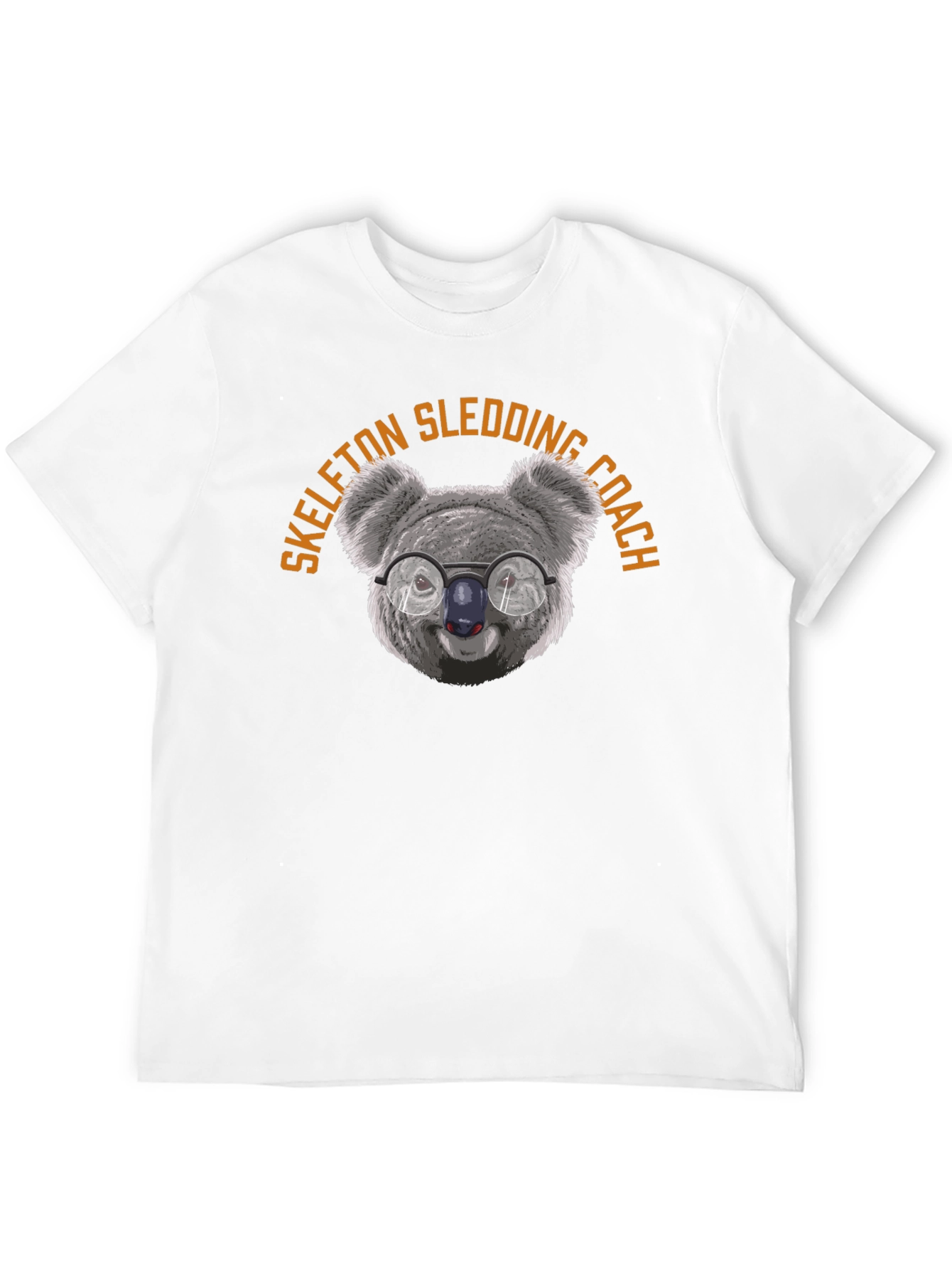 Skeleton Sledding Coach Koala T-Shirt