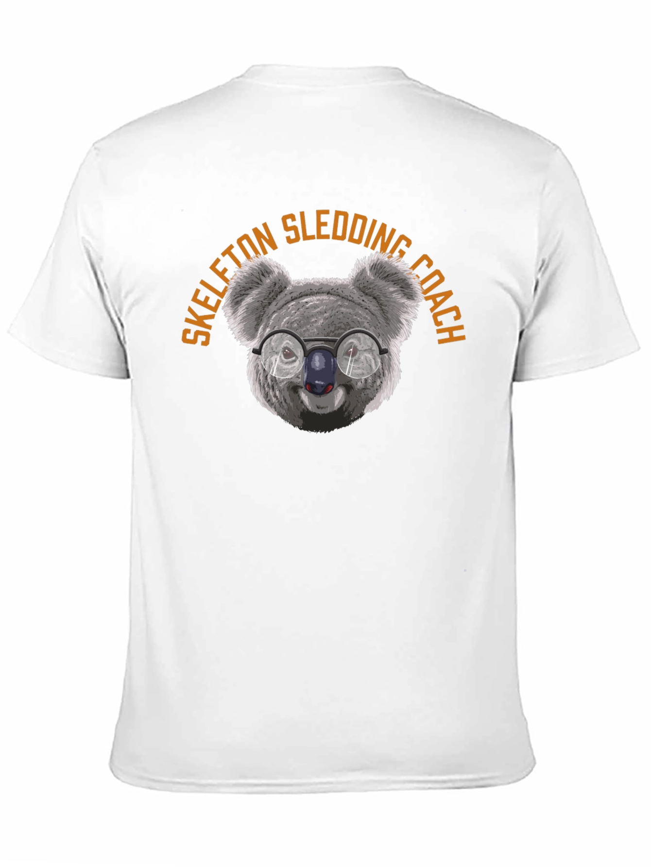 Skeleton Sledding Coach Koala T-Shirt