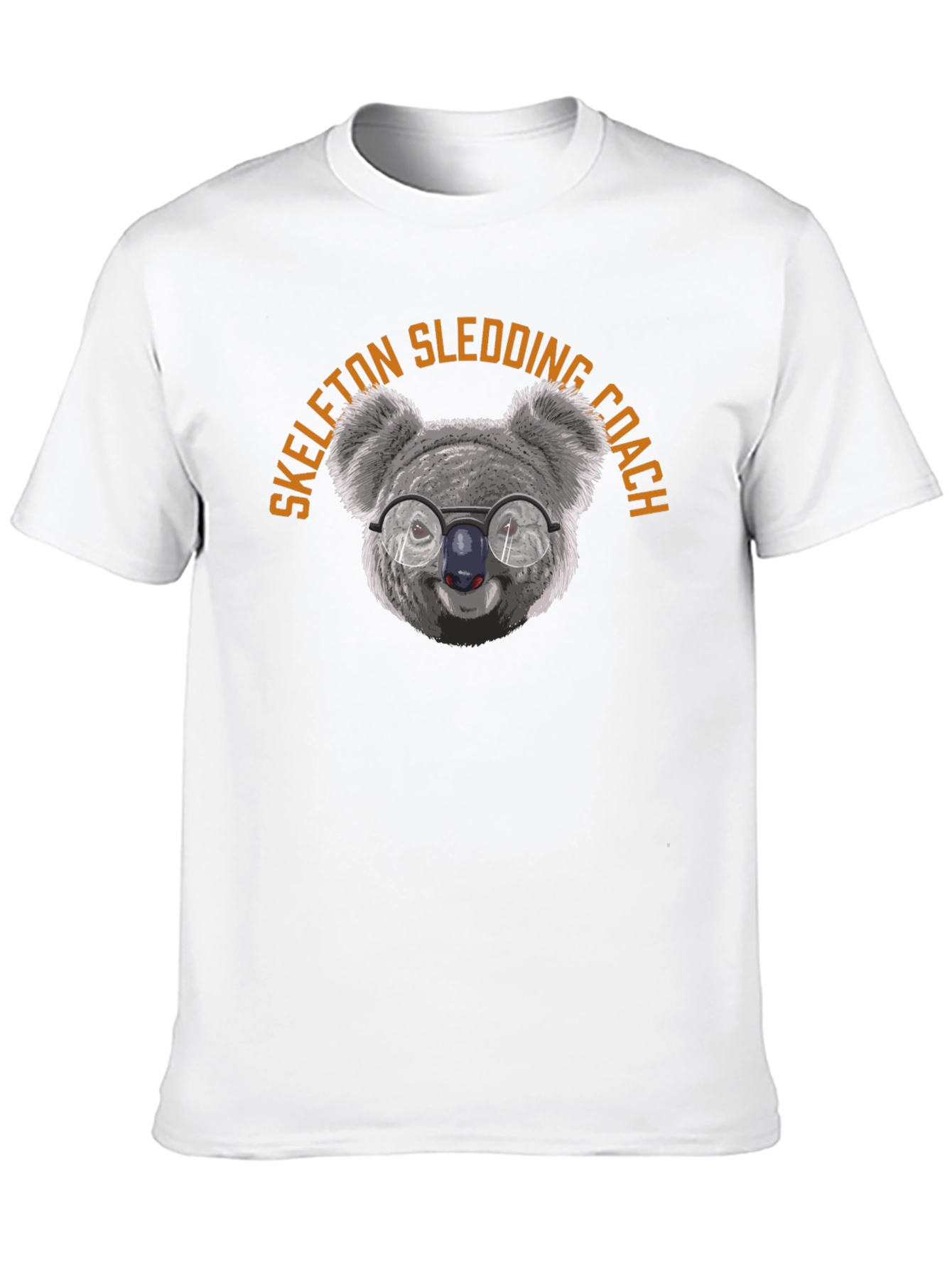 Skeleton Sledding Coach Koala T-Shirt