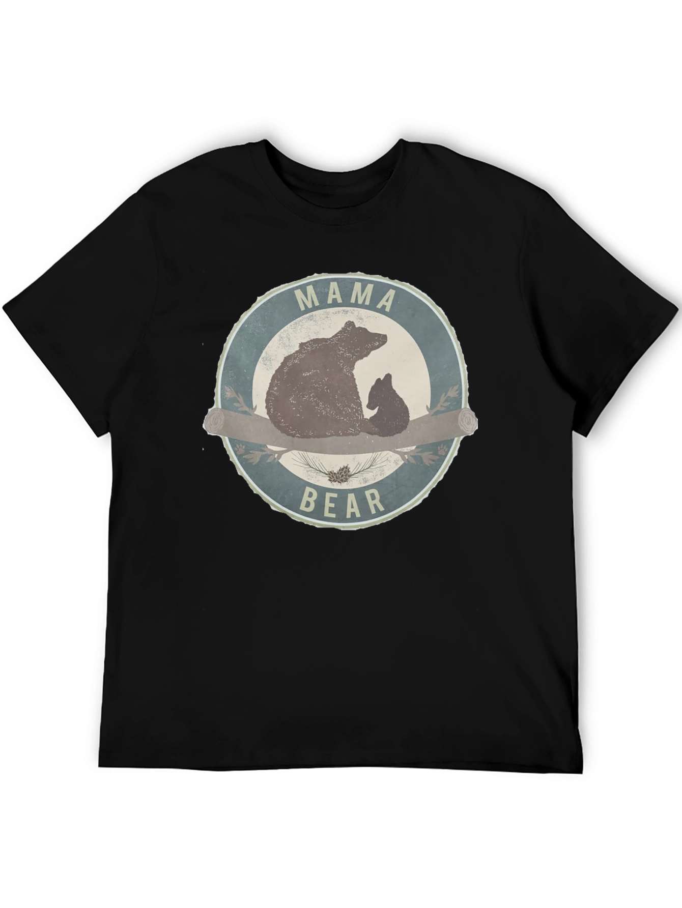 Mama Bear T-Shirt - Round Graphic Tee