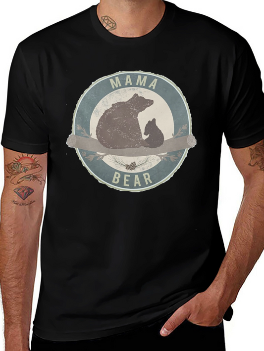 Mama Bear T-Shirt - Round Graphic Tee