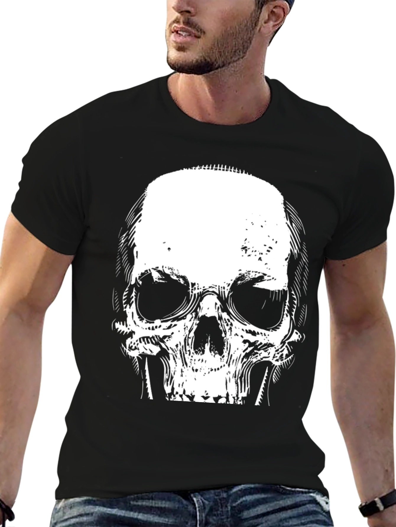 Skull Graphic Black T-Shirt