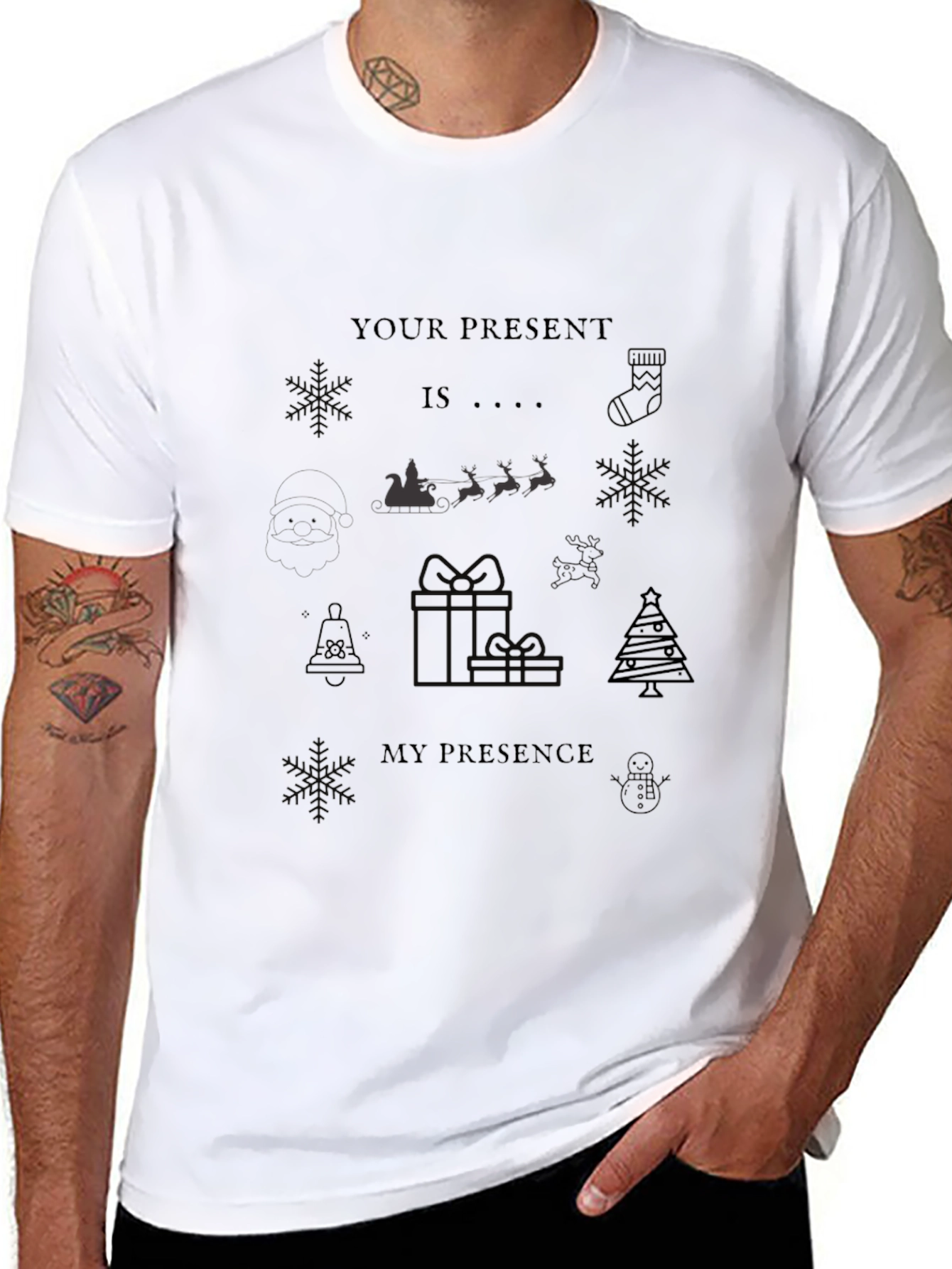 Your Presence Christmas T-Shirt - Holiday Festive Tee