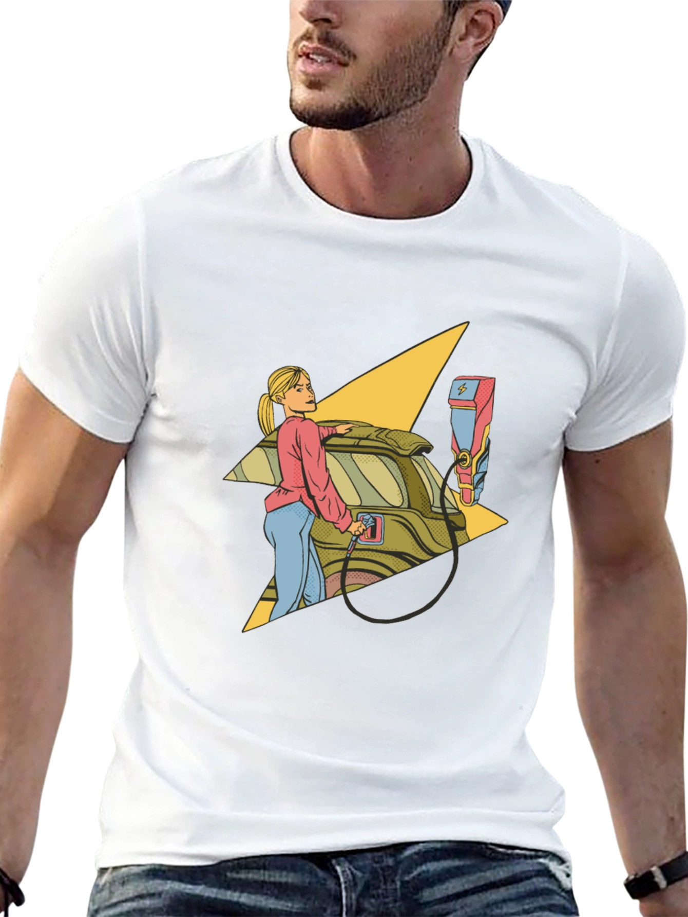 Electric Car T-Shirt - Charge Up Your Style!