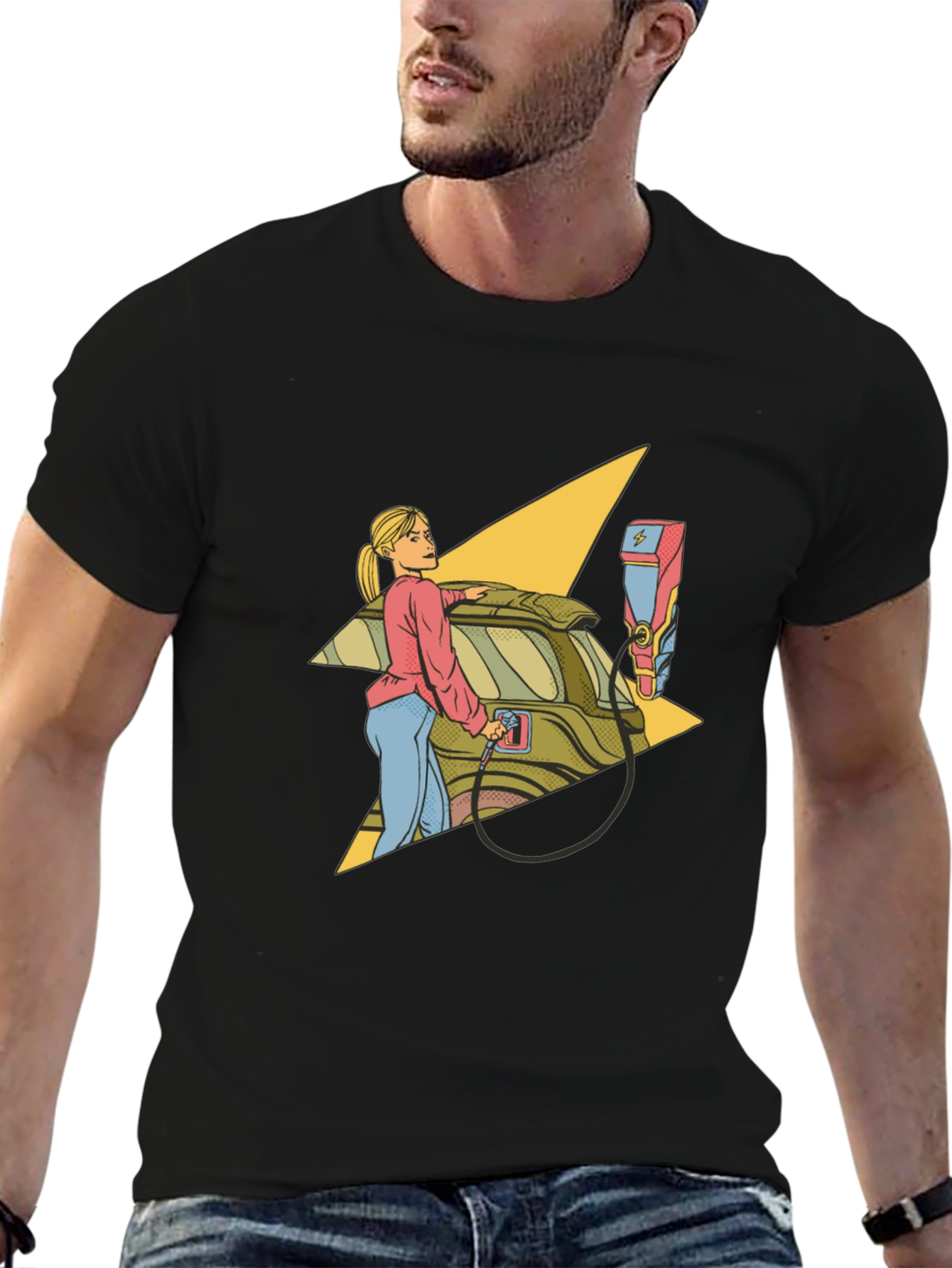 Electric Car T-Shirt - Charge Up Your Style!