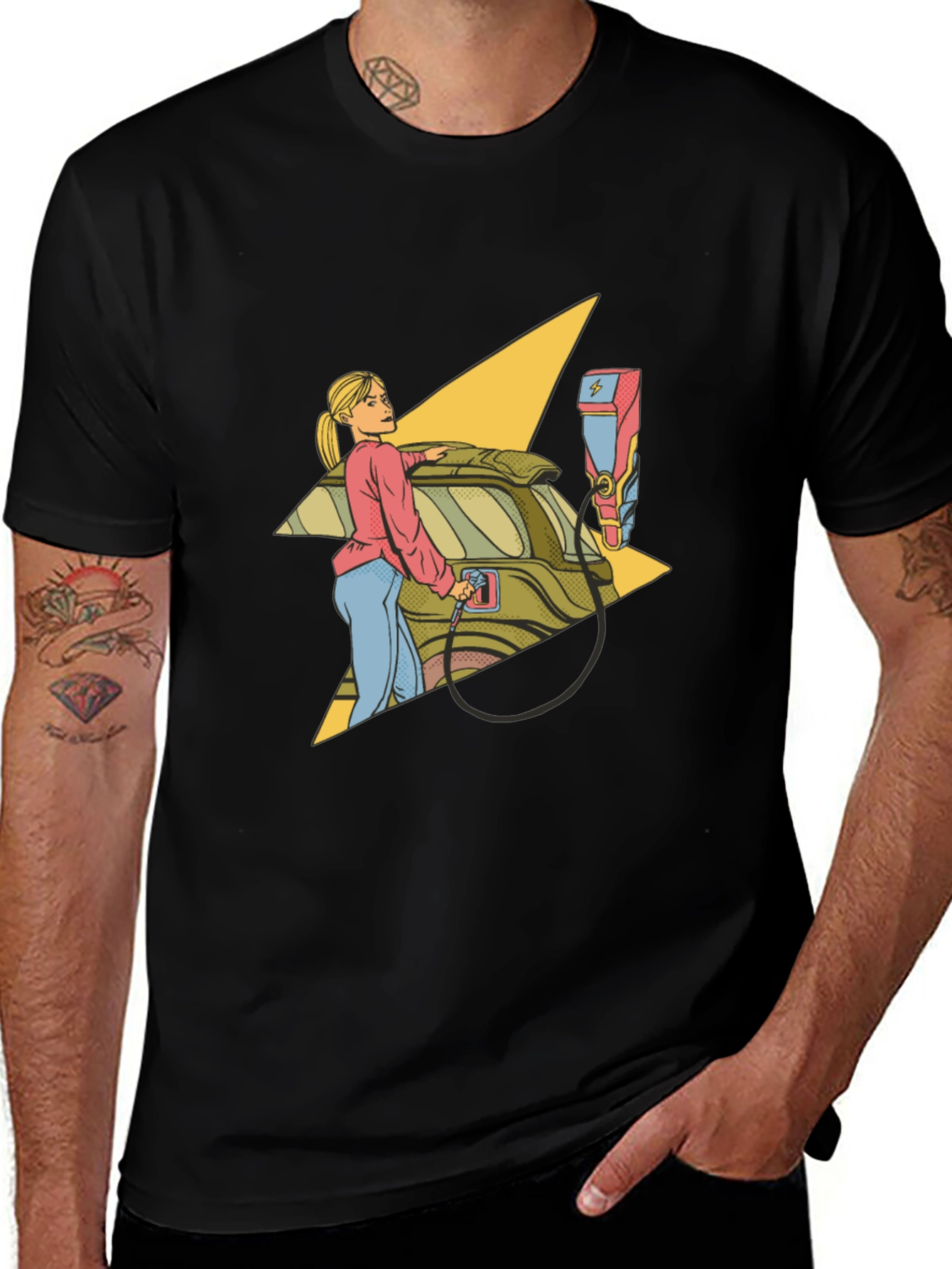 Electric Car T-Shirt - Charge Up Your Style!
