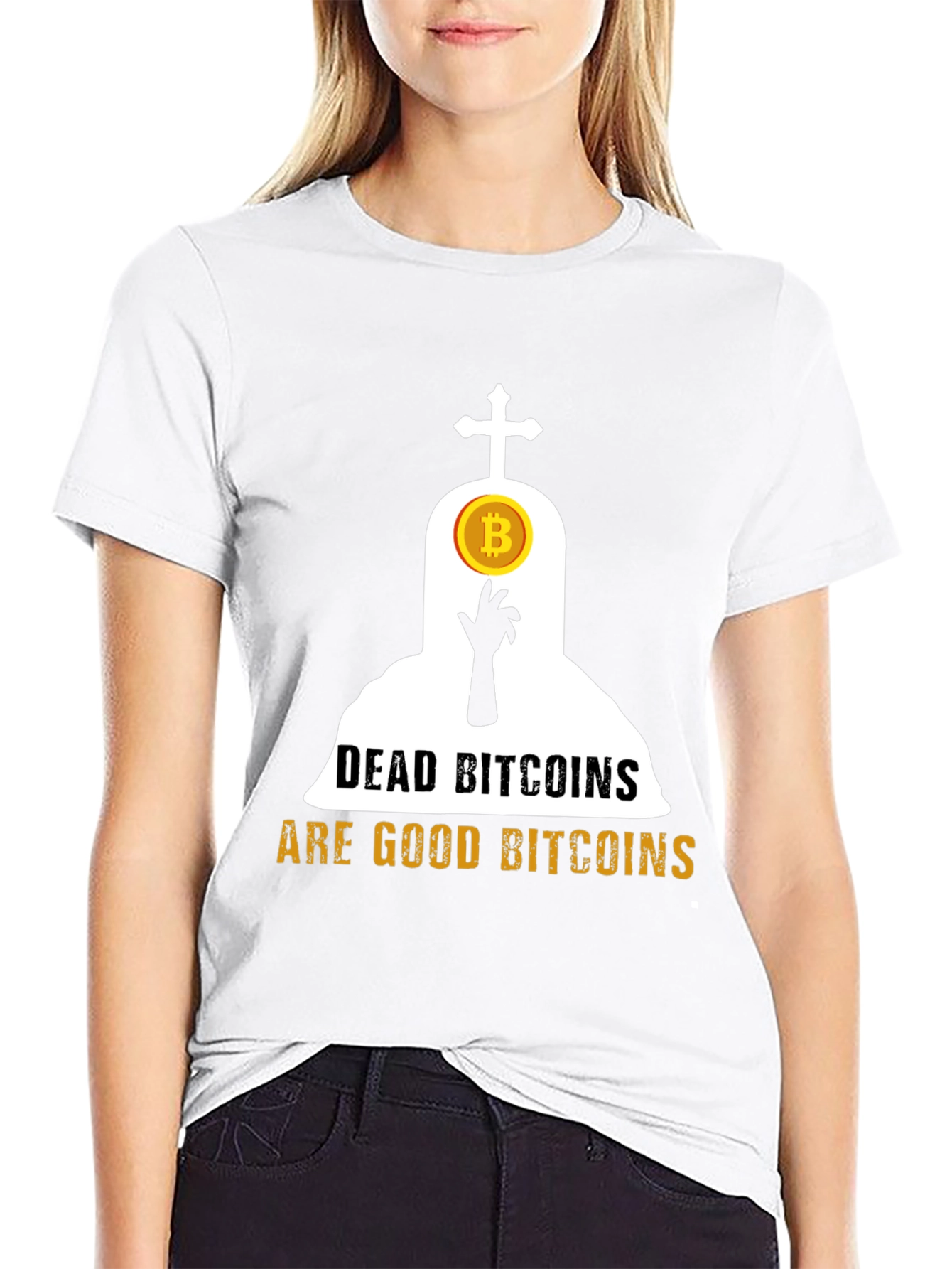 Dead Bitcoins T-Shirt Crypto Humor Tee