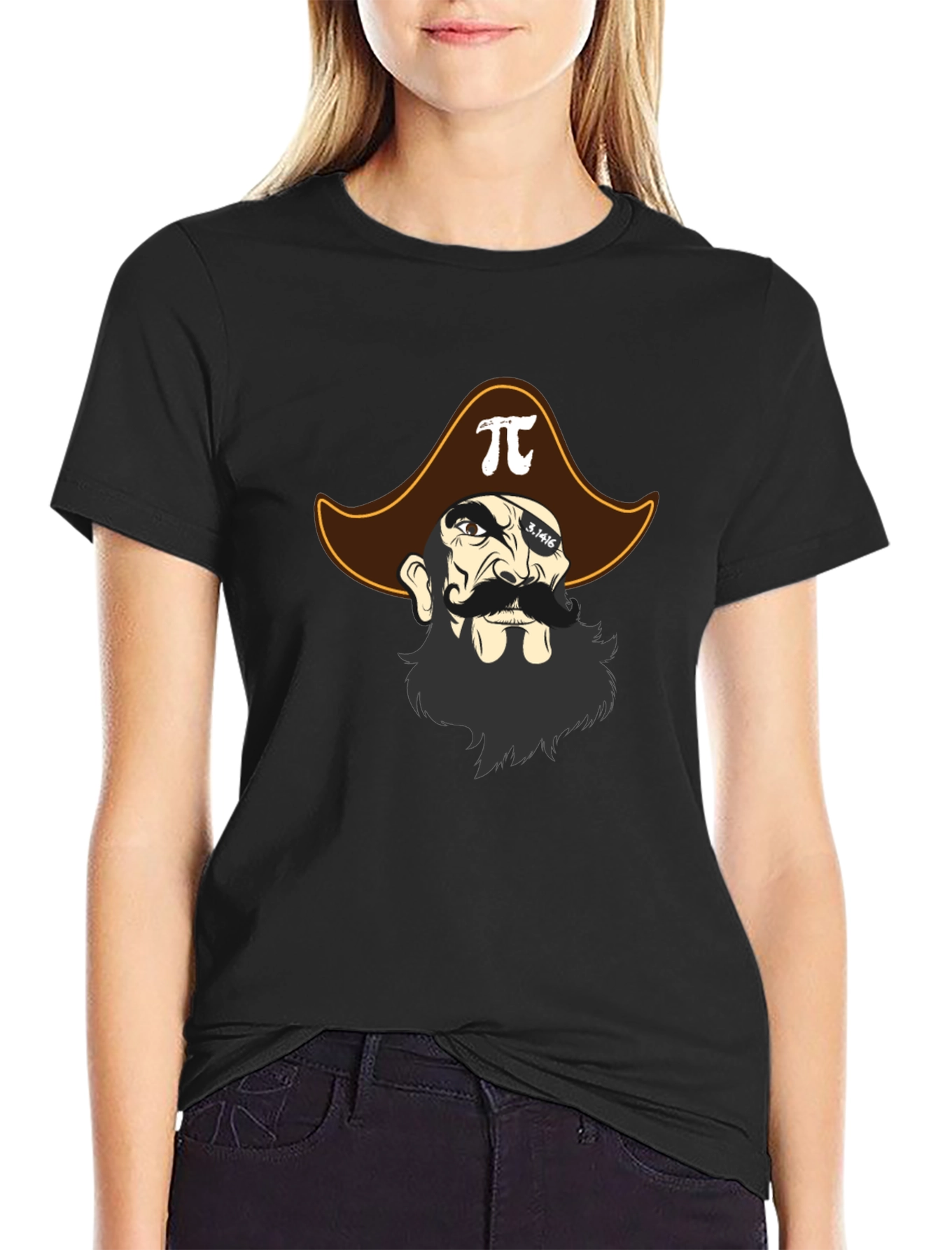 Pi-rate T-Shirt - Math Pirate Design