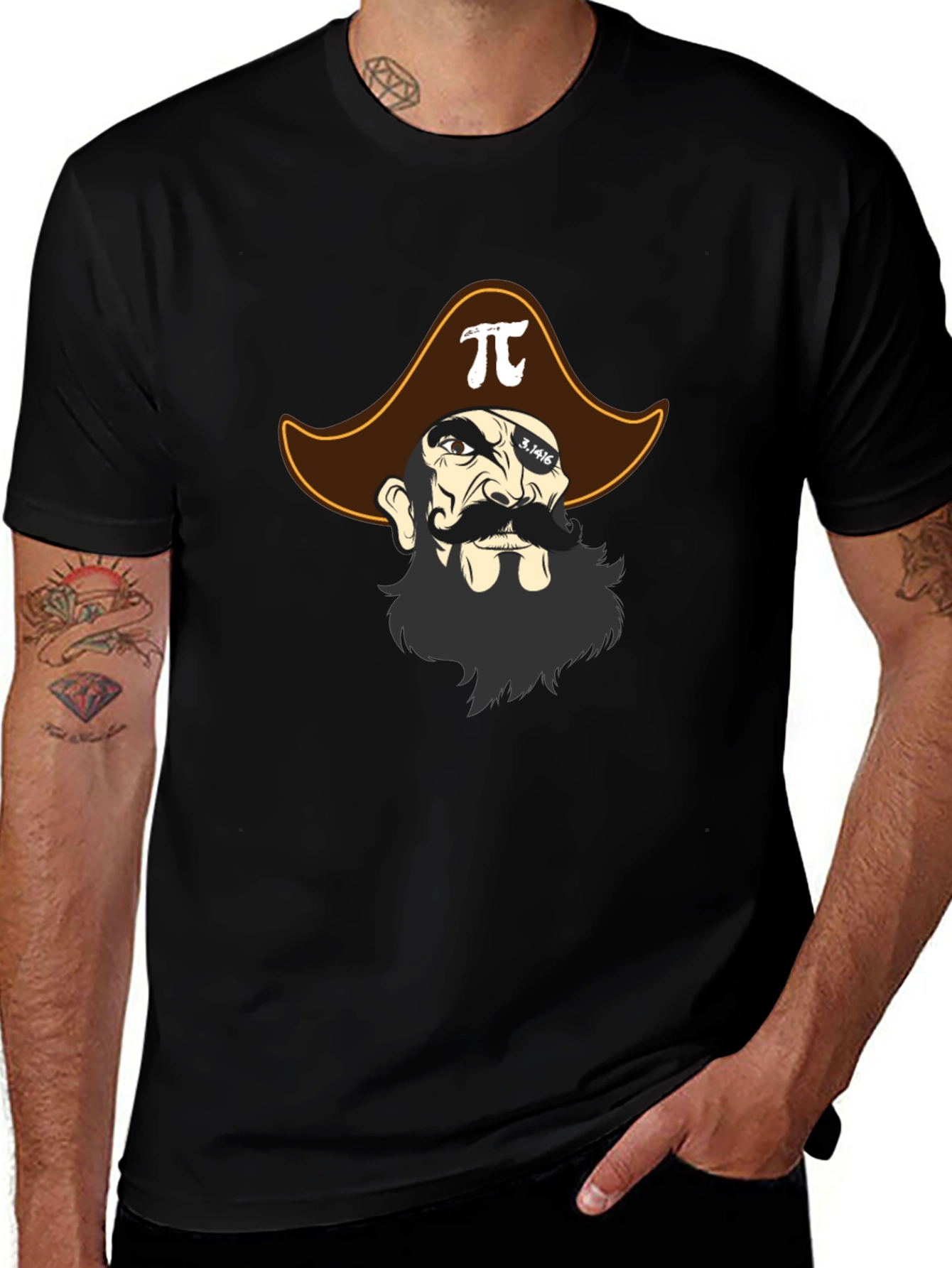 Pi-rate T-Shirt - Math Pirate Design