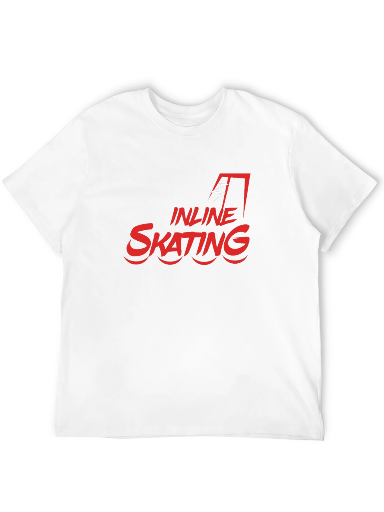 Inline Skating Black T-Shirt - Red Graphic Tee