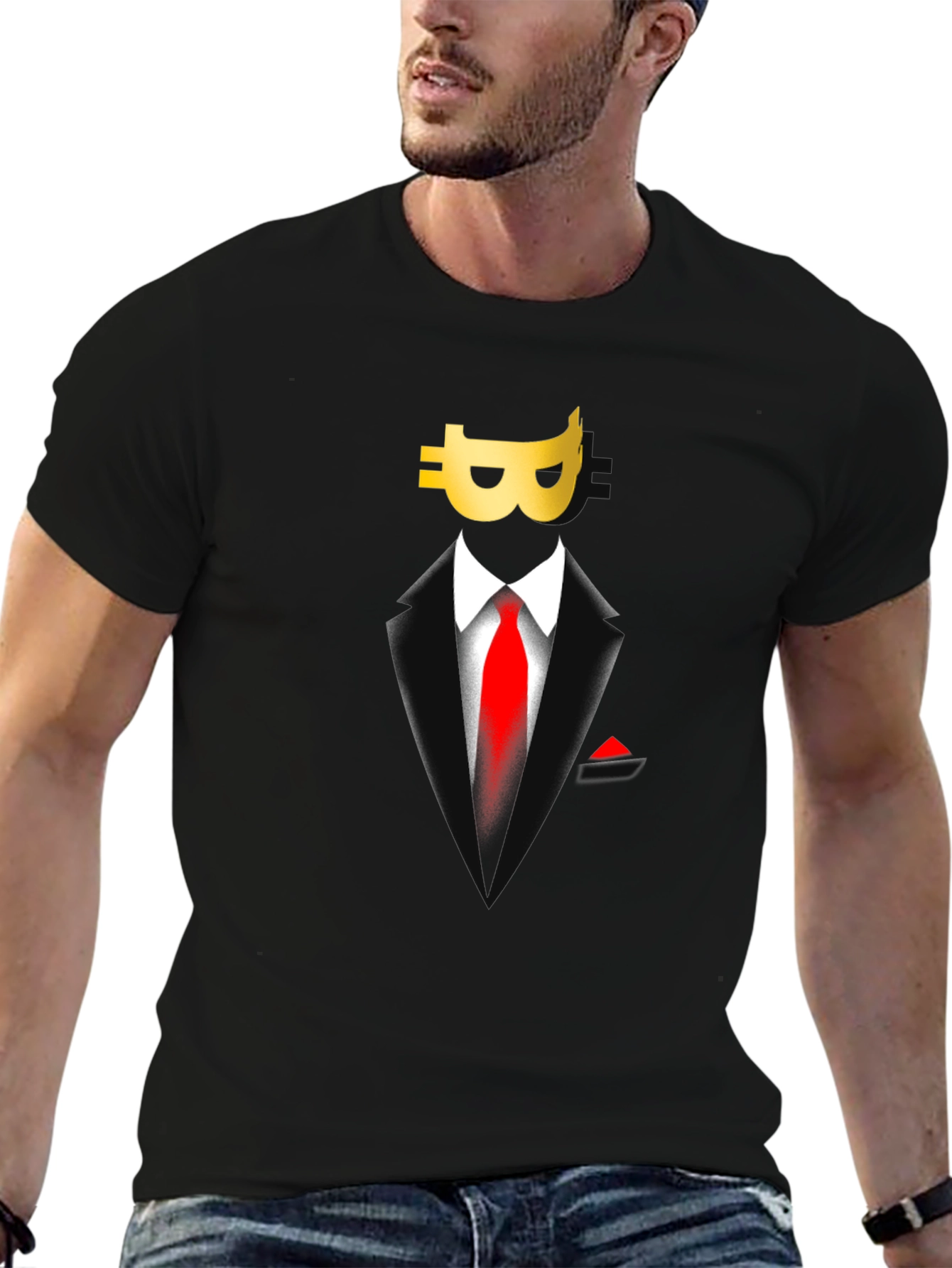 Bitcoin Suit T-Shirt - Crypto Style