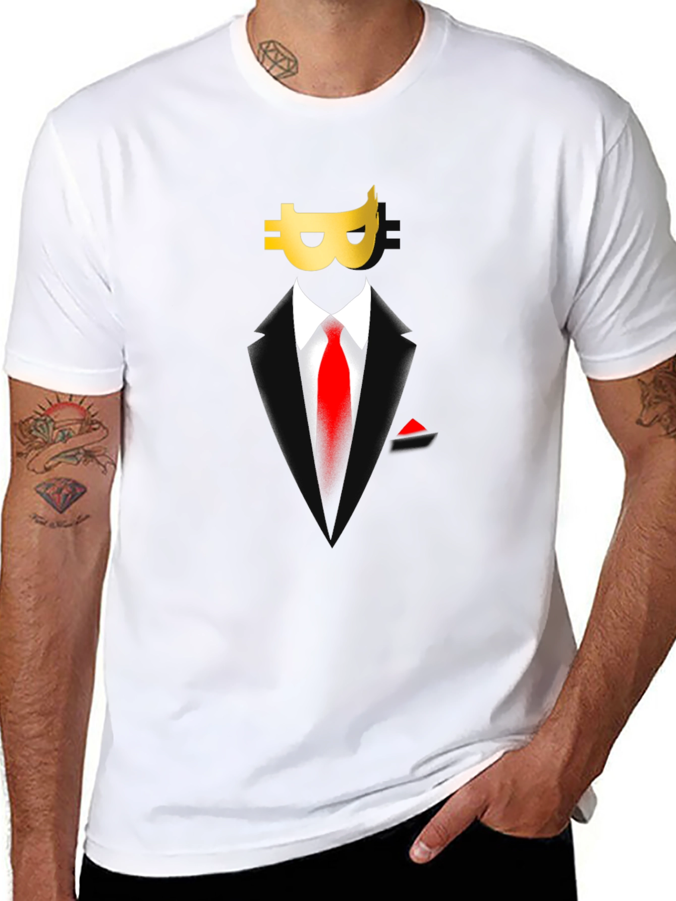 Bitcoin Suit T-Shirt - Crypto Style
