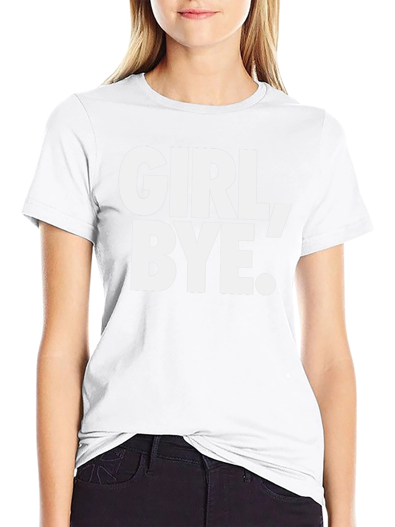 Girl Bye Black Graphic Tee