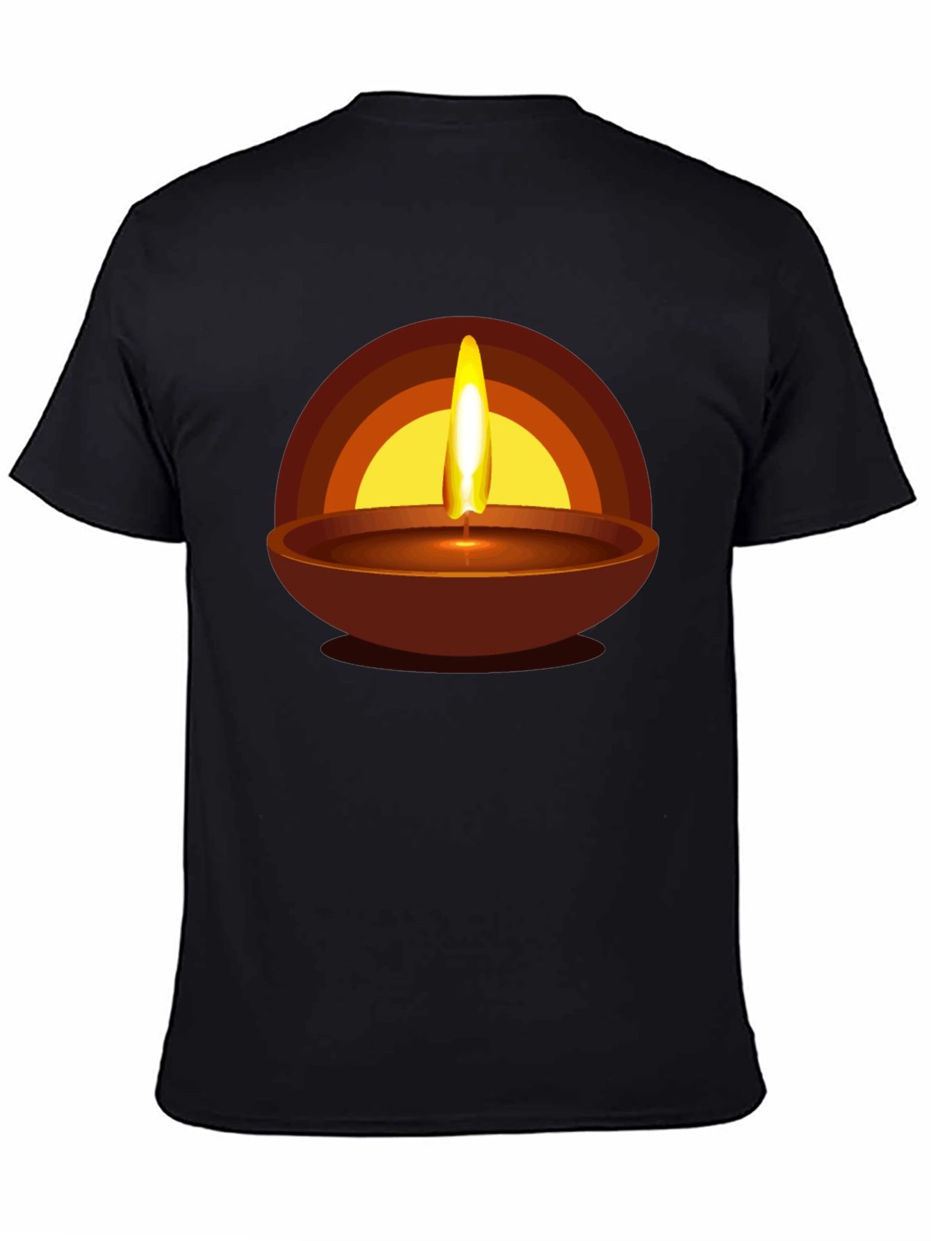 Diwali Flame Graphic T-Shirt - Celebration Style