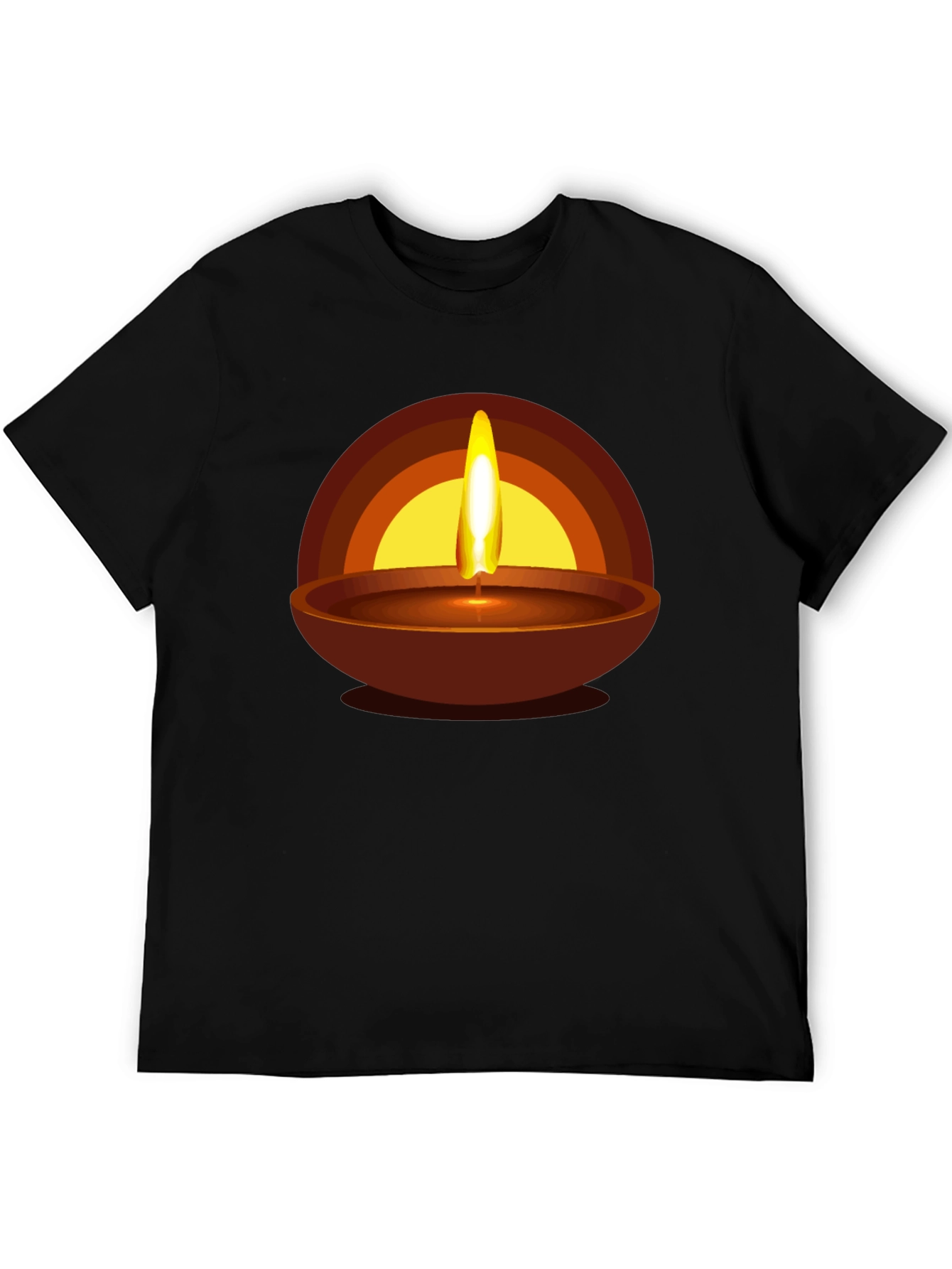 Diwali Flame Graphic T-Shirt - Celebration Style