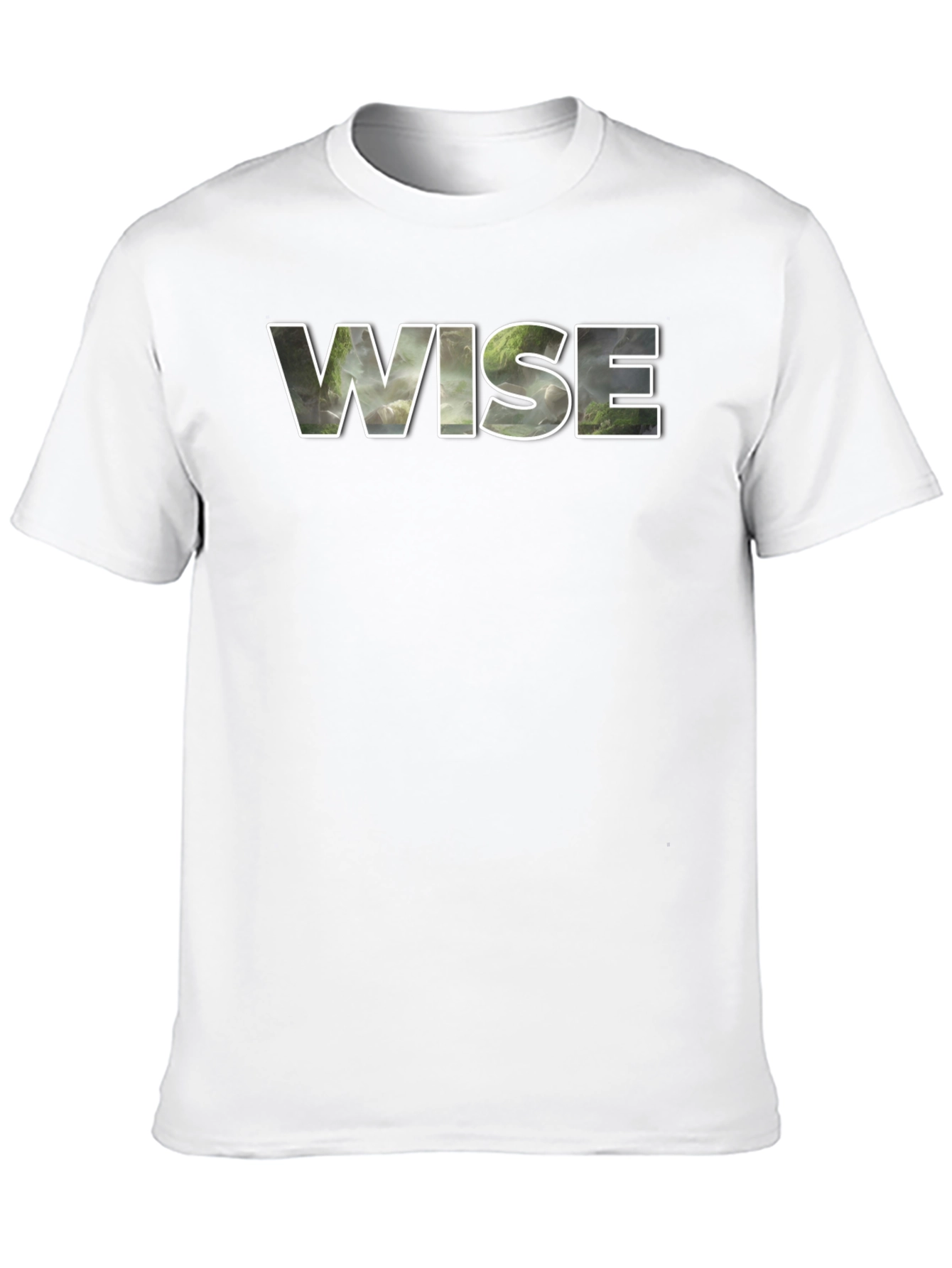 Wise Graphic Tee - Nature Scene Inlay
