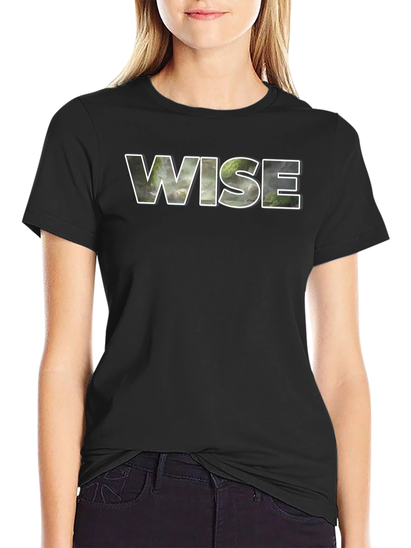 Wise Graphic Tee - Nature Scene Inlay