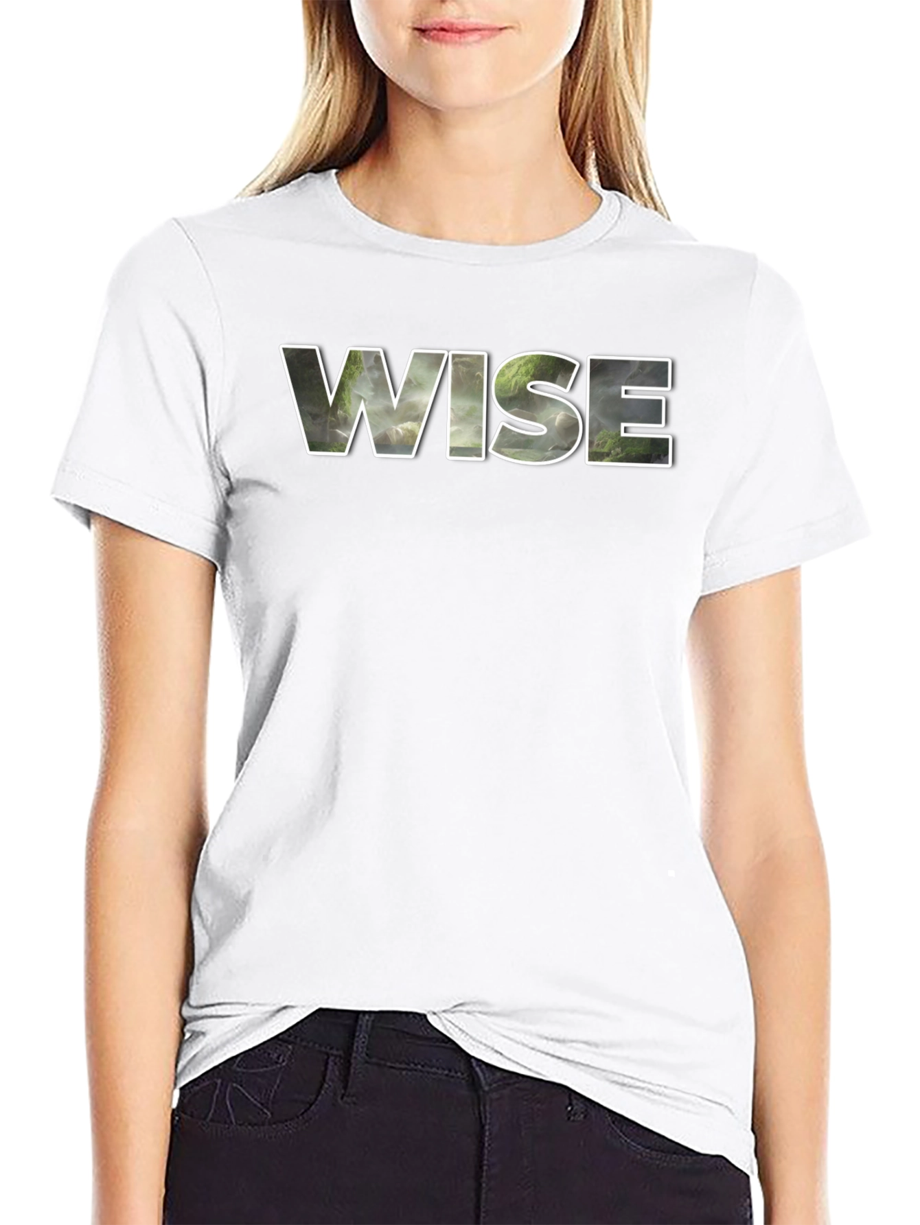 Wise Graphic Tee - Nature Scene Inlay